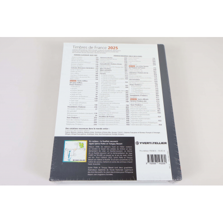 CATALOGUE COTATION YT 2025 TIMBRES DE FRANCE CLASSIQUES À MODERNES, SOUS BLISTER