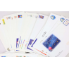 LOT DE 100 ENVELOPPES MONDE PRÉ-AFFRANCHIES POUR LETTRES 20G, THÈMES DIVERS