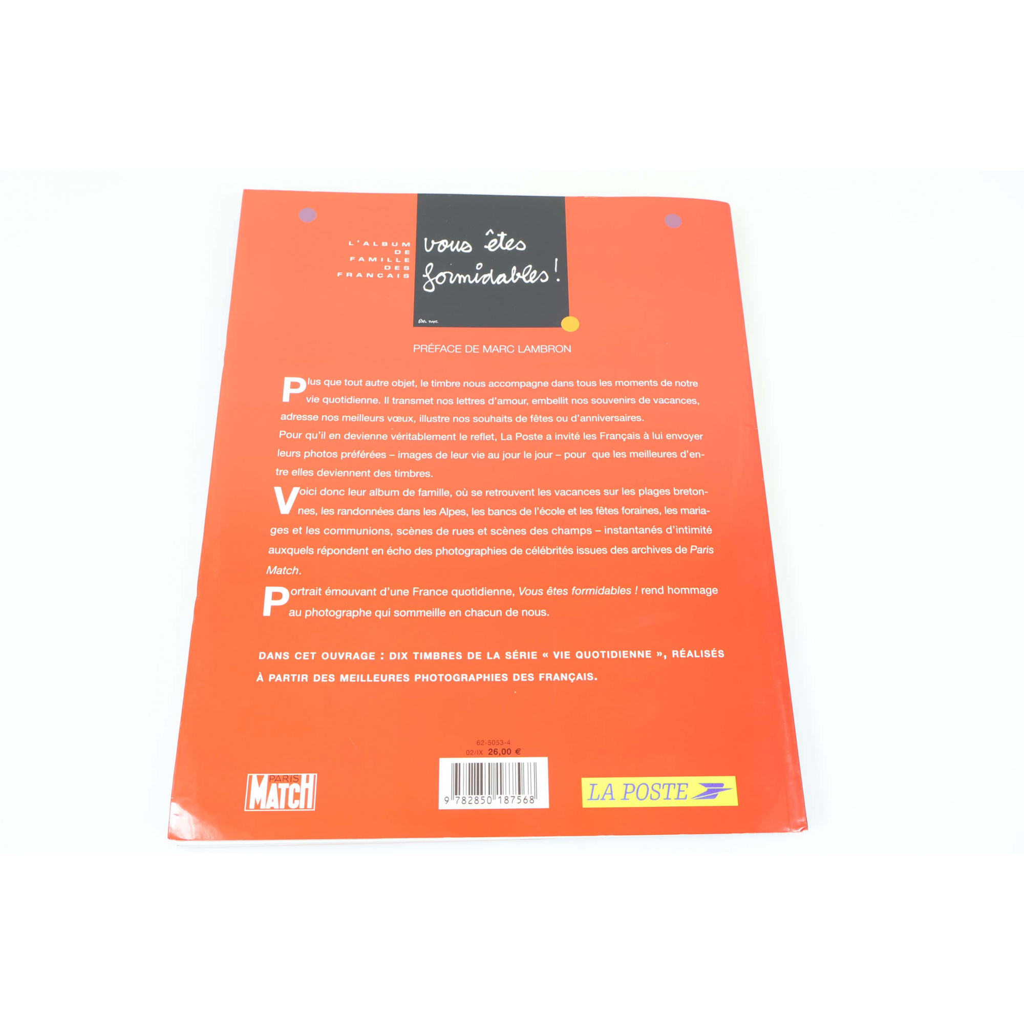 FRANCE LIVRE DES TIMBRES " VOUS ETES FORMIDABLES - VIE QUOTIDIENNE" ANNÉE 2002