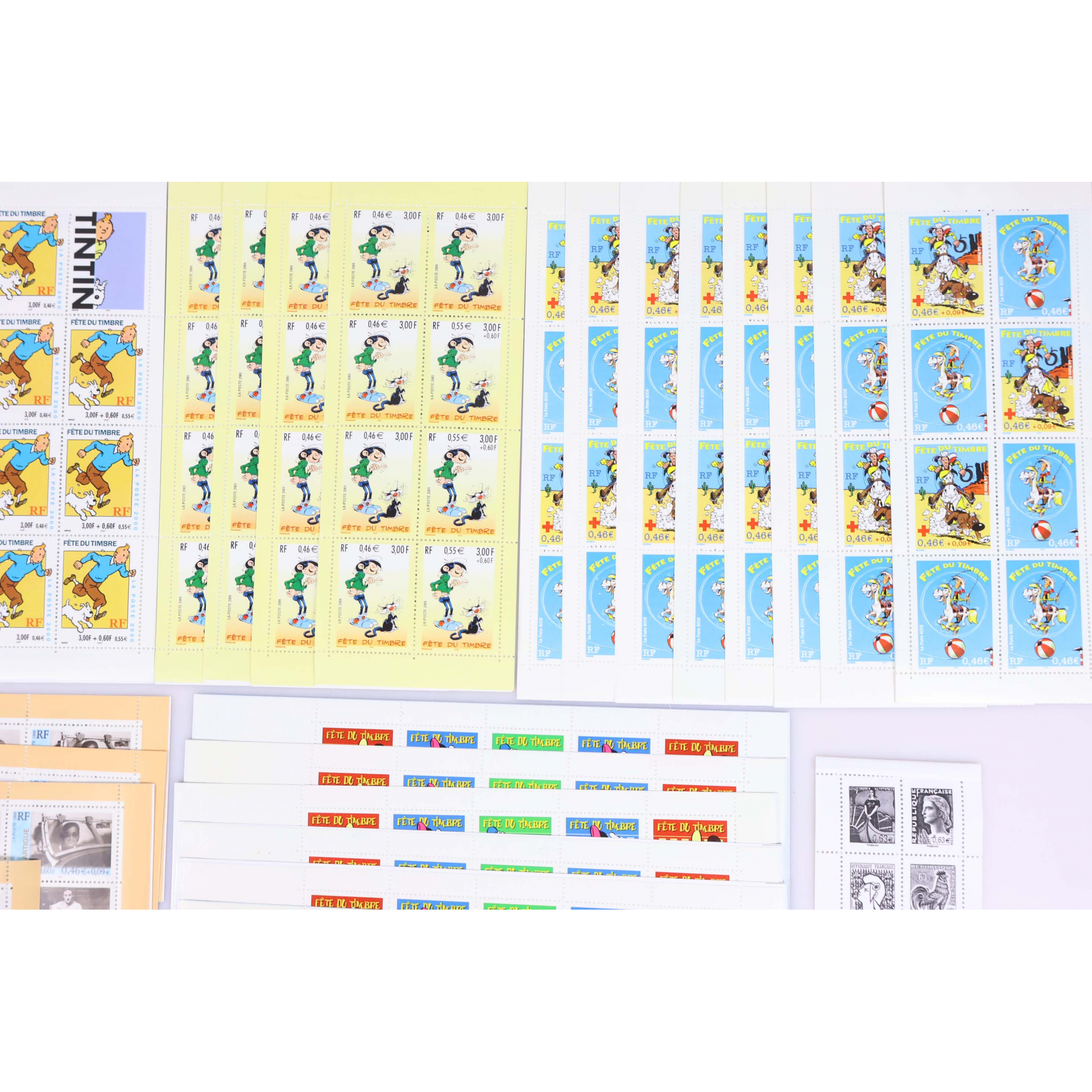 LOT DE CARNETS EN EUROS TIMBRES DE FRANCE POUR AFFRANCHIR VALEUR FACIALE 187€