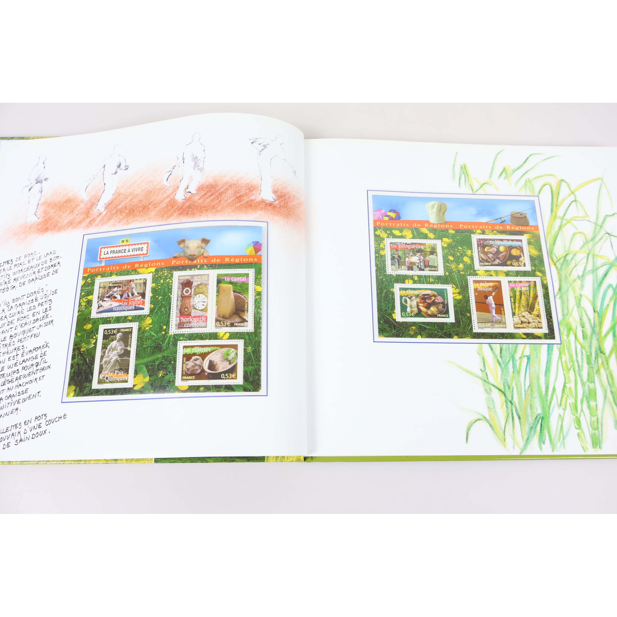 FRANCE, LIVRE DES TIMBRES " PORTRAITS DE RÉGIONS N°3 " 2005 - TRÈS BONNE QUALITÉ