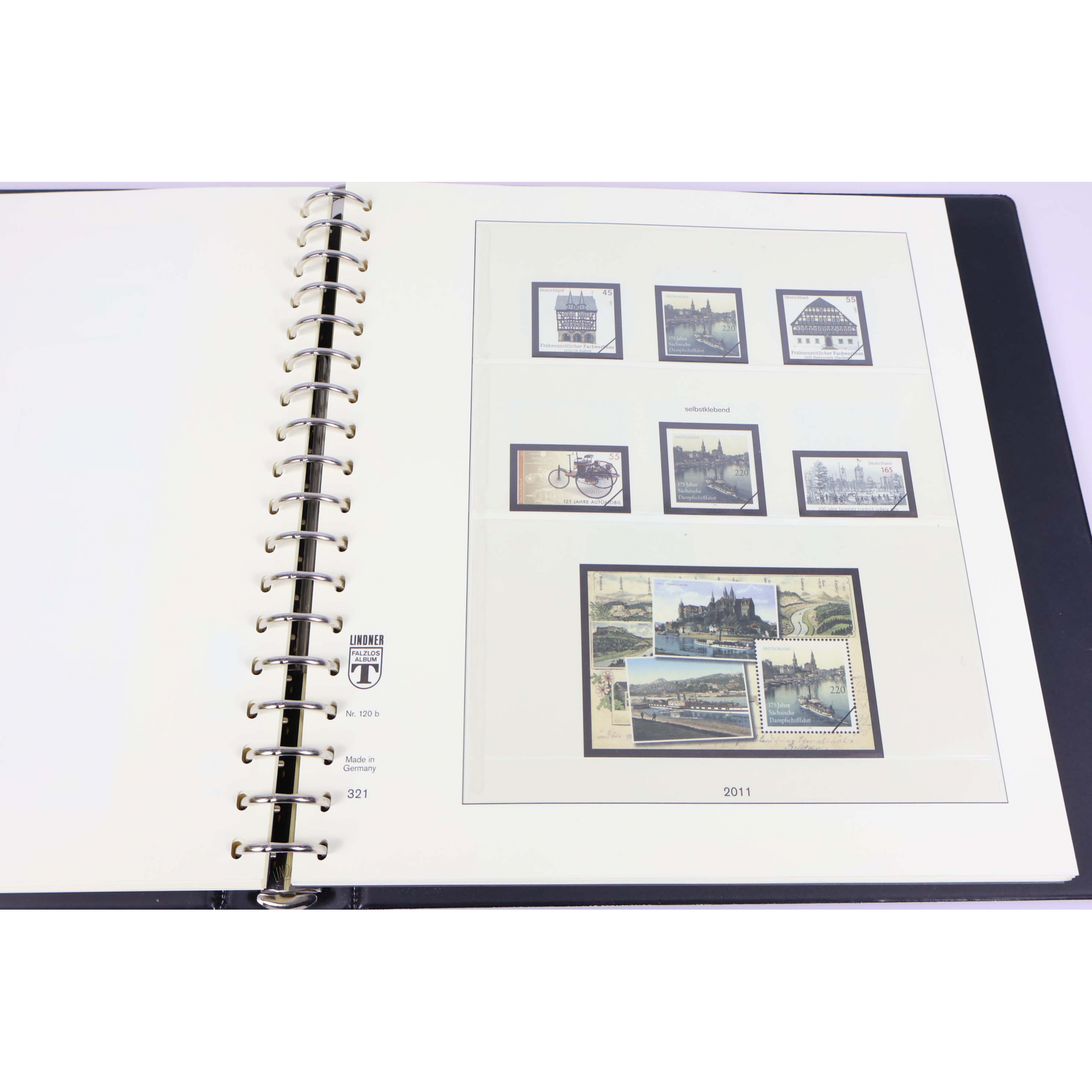 ALLEMAGNE CLASSEUR LINDNER POUR COLLECTION DE TIMBRES DE 2010 A 2013