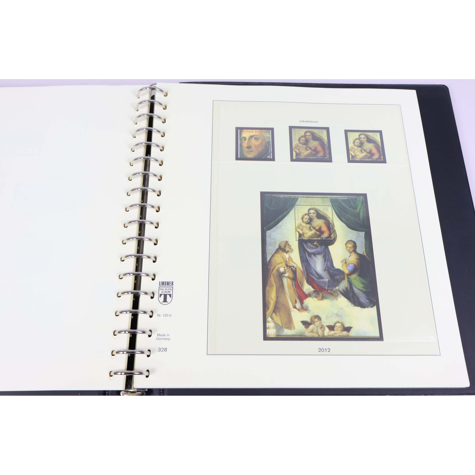 ALLEMAGNE CLASSEUR LINDNER POUR COLLECTION DE TIMBRES DE 2010 A 2013