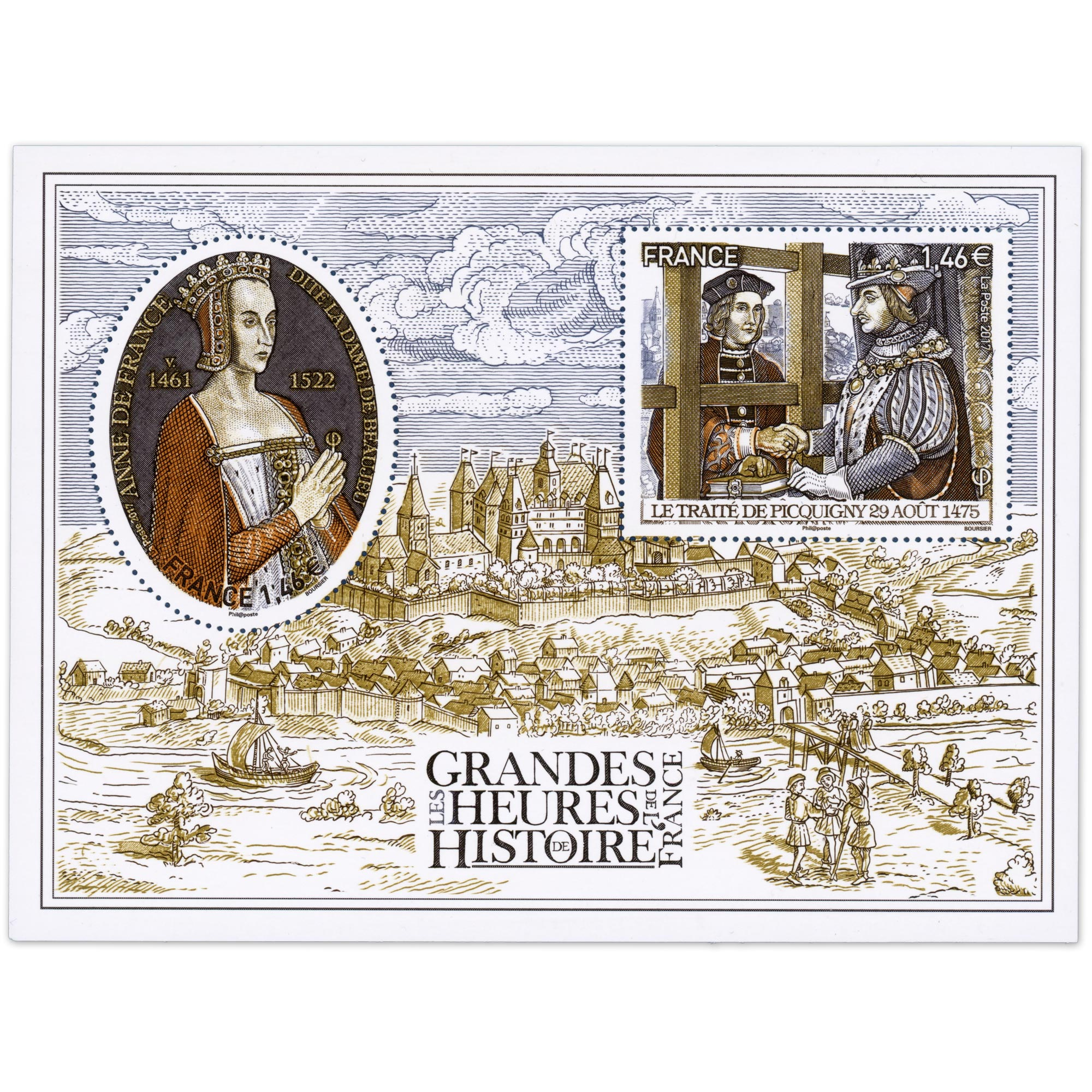 FRANCE FEUILLET N°F5161 "GRANDES HEURES HISTOIRE FR" TIMBRES NEUFS** ANNÉE 2017