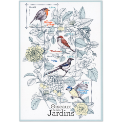FRANCE FEUILLET N°F5239 "OISEAUX DE NOS JARDINS" TIMBRES NEUFS** ANNÉE 2018