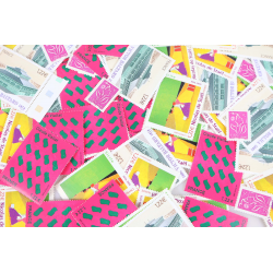 LOT DE 100 TIMBRES FRANCE NEUFS AFFRANCHISSEMENT 1.22 EUROS, SOUS FACIALE