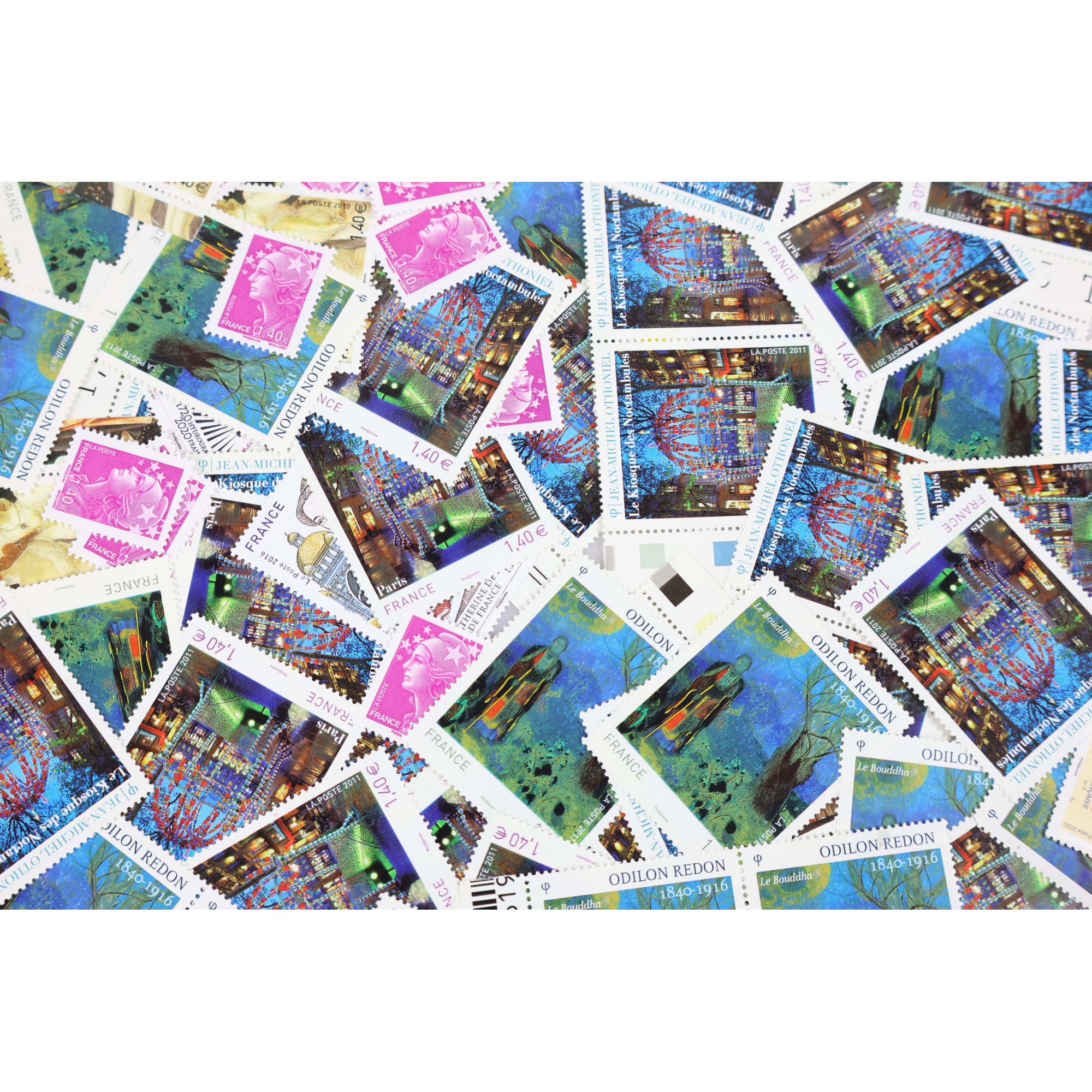 LOT DE 100 TIMBRES FRANCE NEUFS AFFRANCHISSEMENT 1.40 EUROS SOUS FACIALE