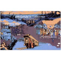 FRANCE FEUILLET N°F5284 "CENTENAIRE ARMISTICE" TIMBRES NEUFS** ANNÉE 2018