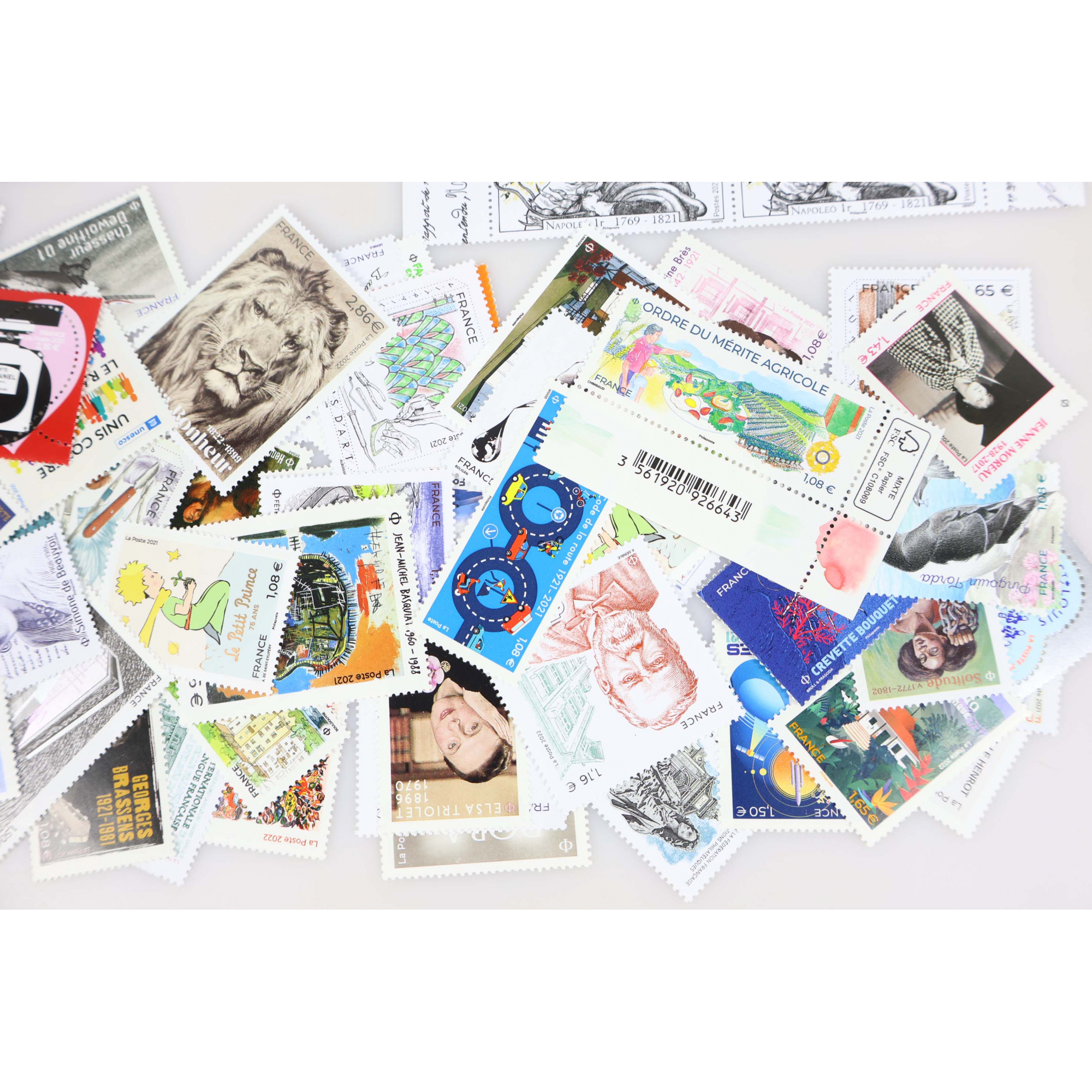 LOT DE TIMBRES-POSTE ET BLOCS-FEUILLETS DE FRANCE NEUFS DE 2020 À 2022 FAC 171€