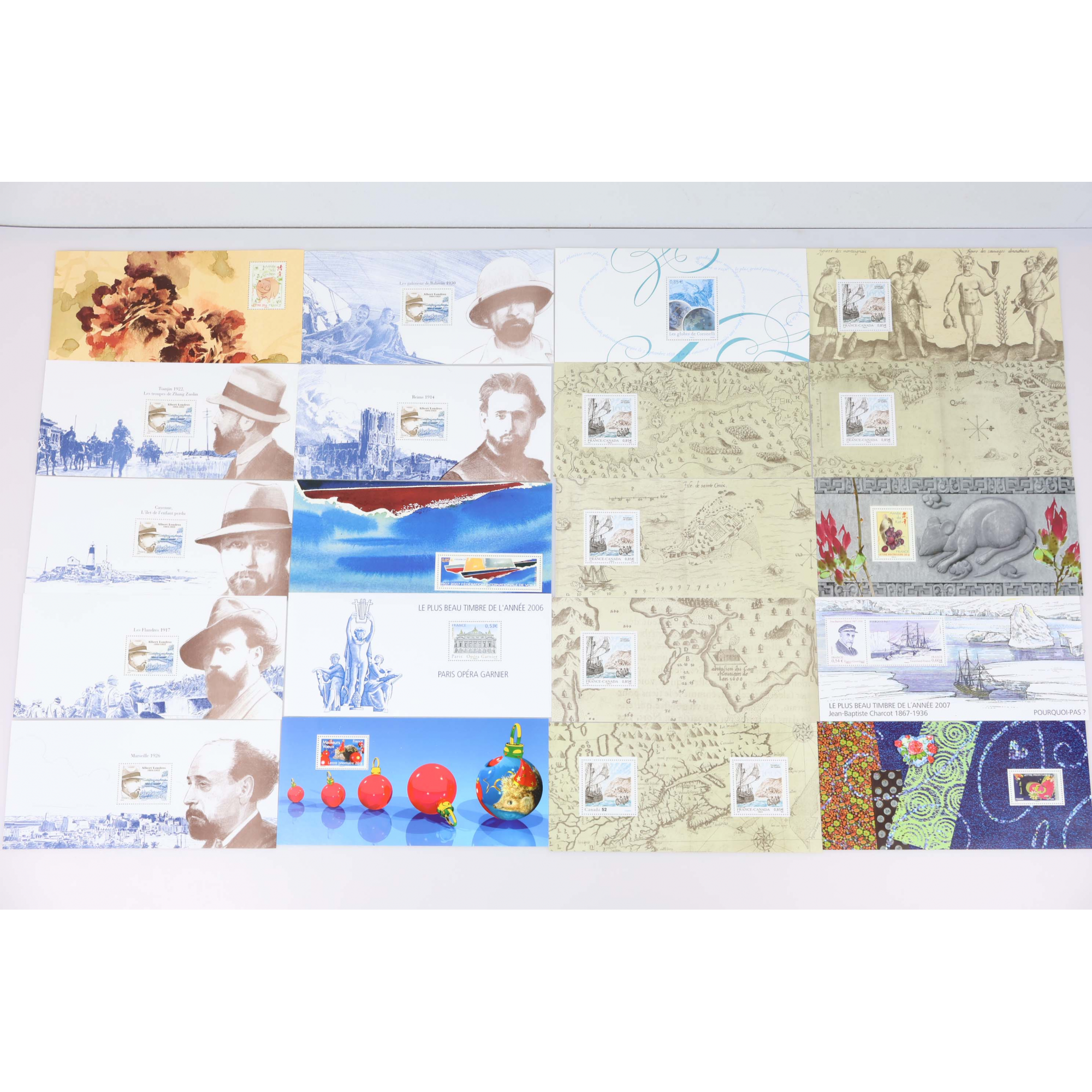 LOT DE BLOCS SOUVENIRS DE FRANCE ANNÉES COMPLÈTES SANS POCHETTES 2007 ET 2008