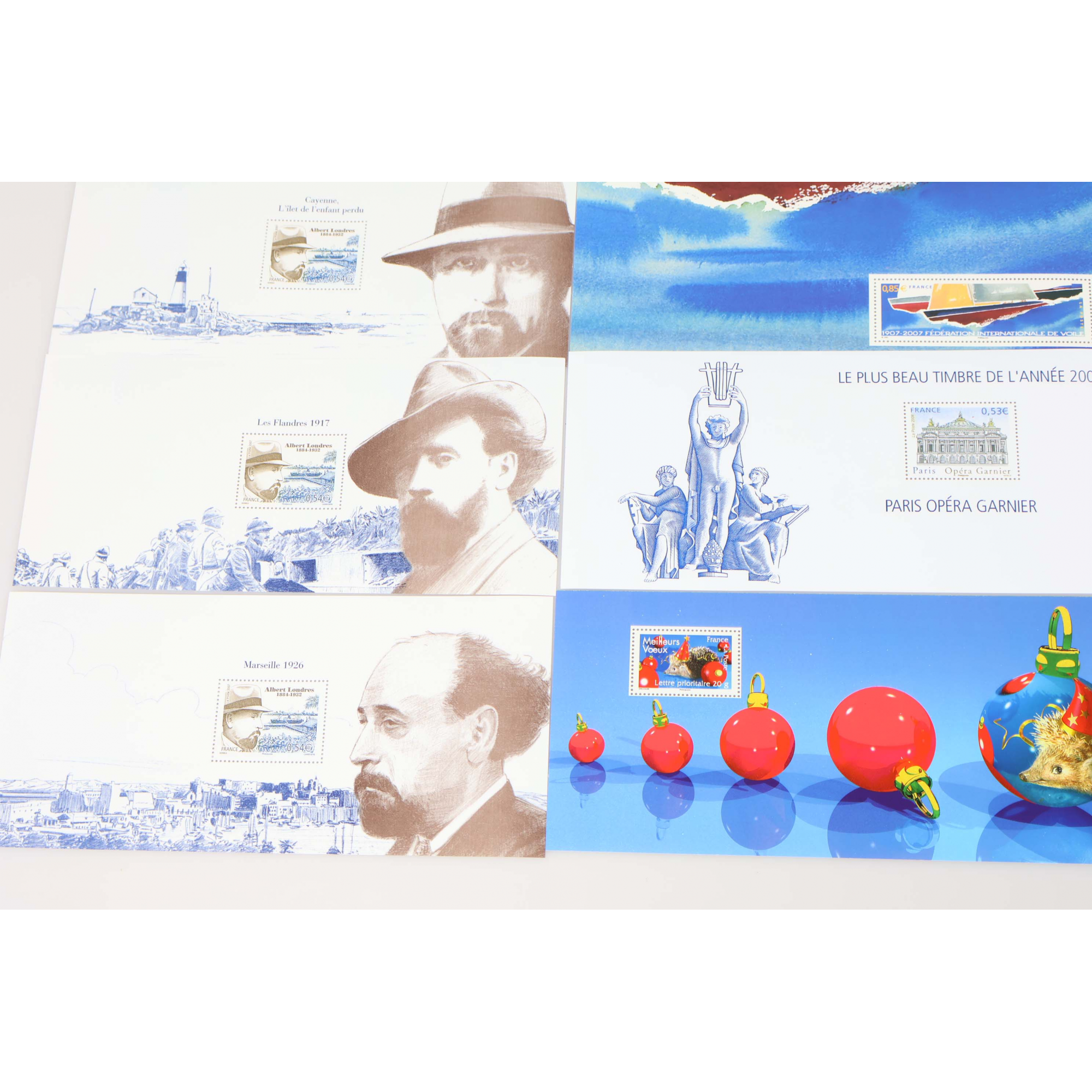 LOT DE BLOCS SOUVENIRS DE FRANCE ANNÉES COMPLÈTES SANS POCHETTES 2007 ET 2008