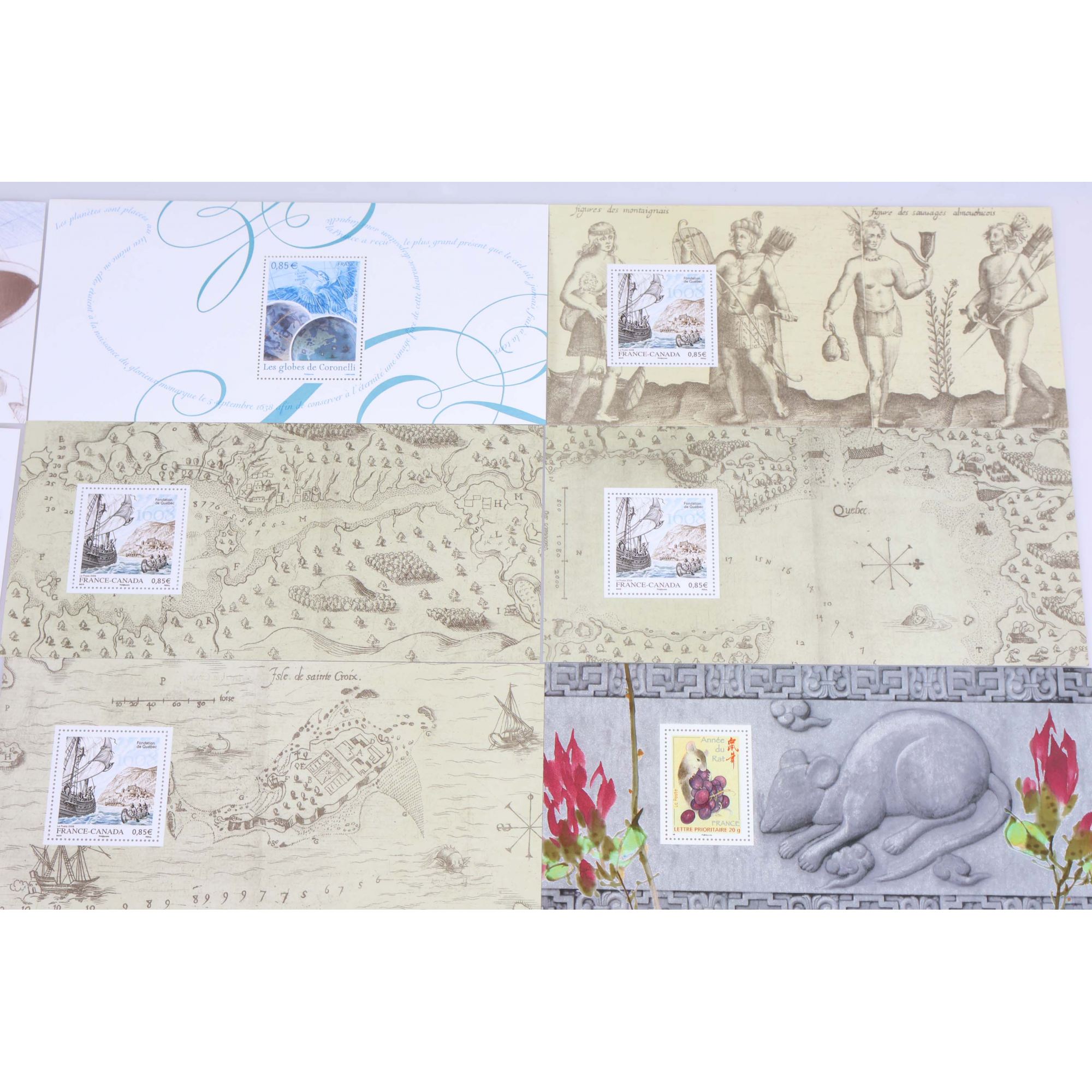 LOT DE BLOCS SOUVENIRS DE FRANCE ANNÉES COMPLÈTES SANS POCHETTES 2007 ET 2008