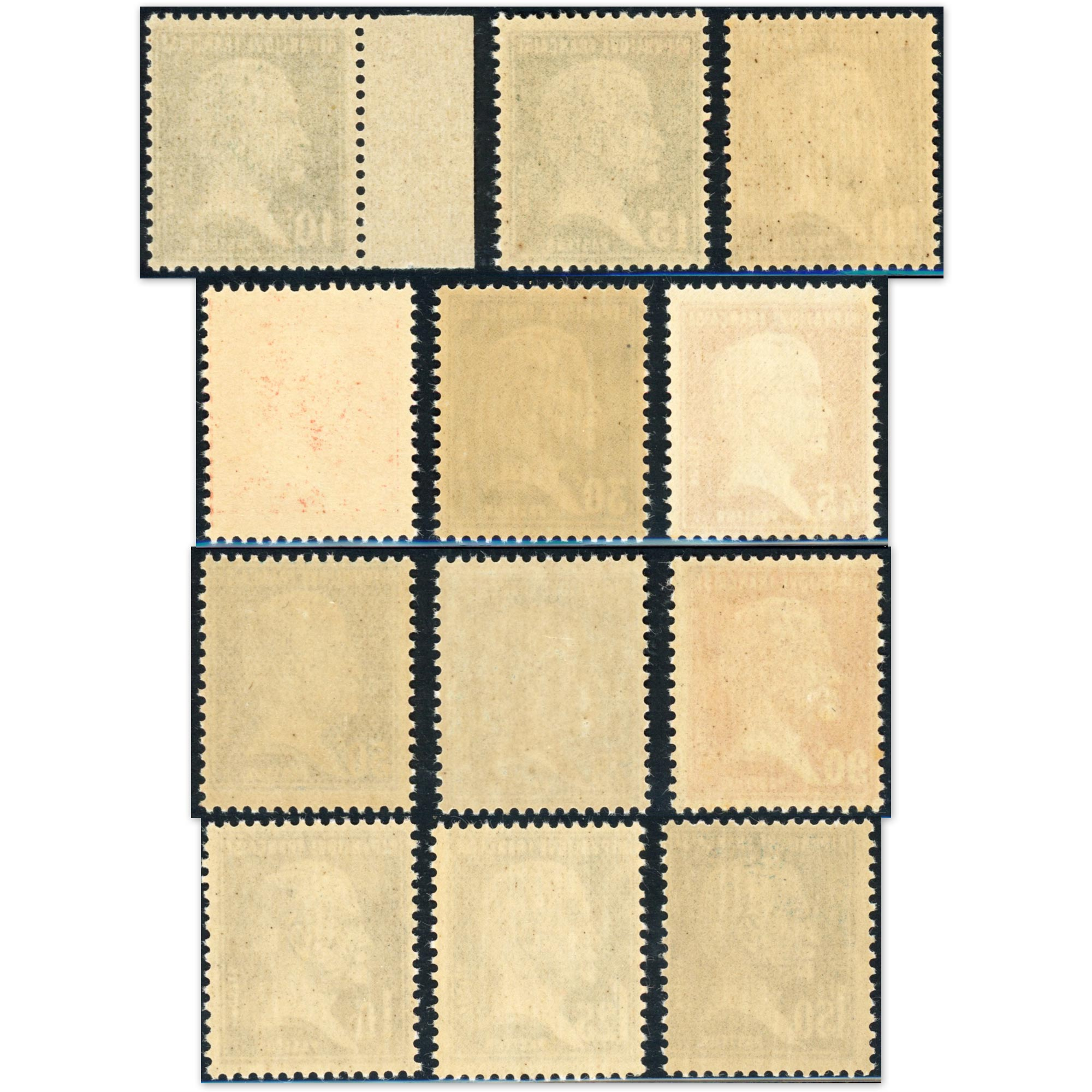 PASTEUR N°170 À 181 SÉRIE COMPLÈTE TIMBRES NEUFS** DE FRANCE ANNÉE 1923-26