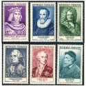 FRANCE, TIMBRES N° 1027 À 1032 NEUFS**, CÉLÉBRITÉS "SÉRIE RENOIR" 1955 COTE 160€