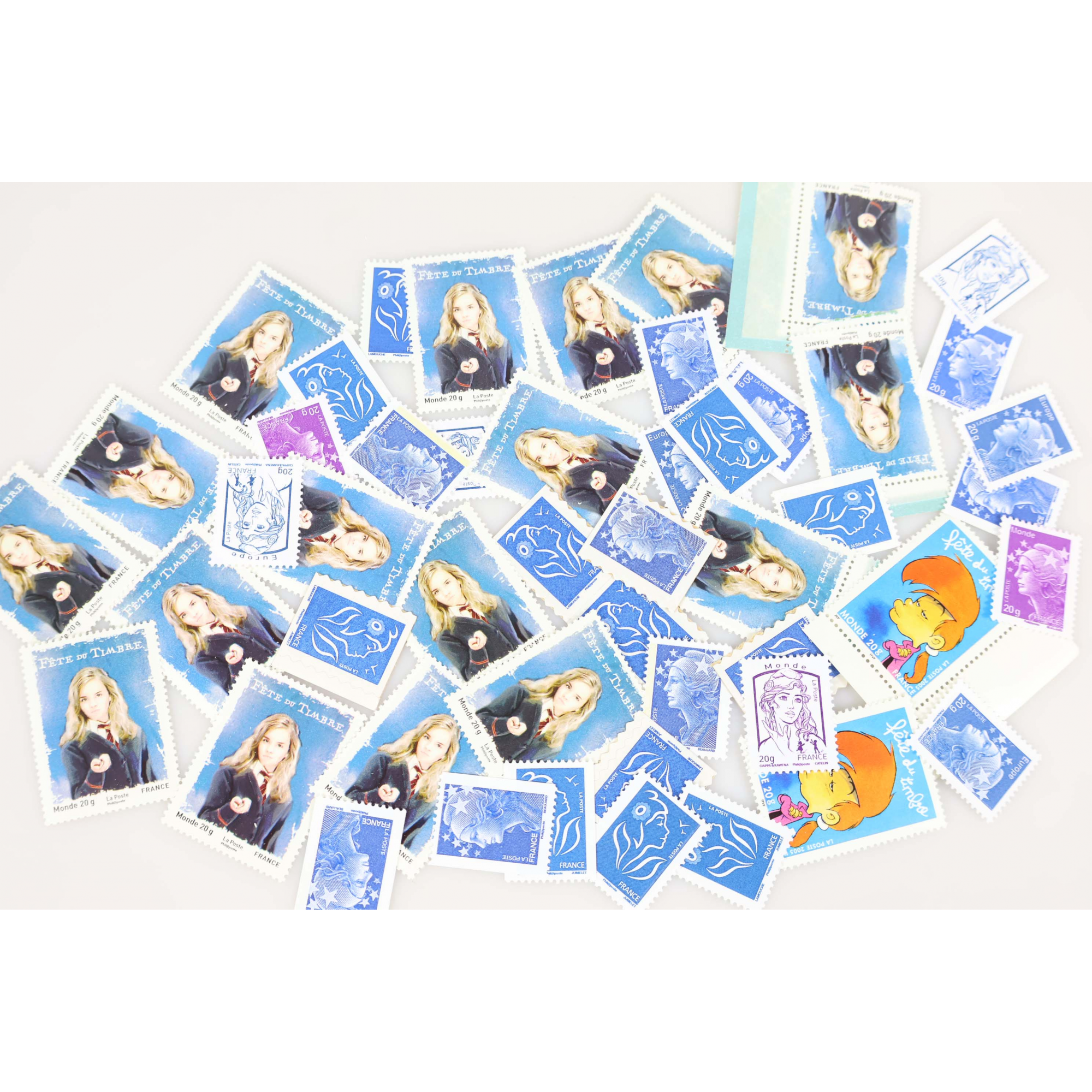 LOT DE 50 TIMBRES VP LETTRES MONDE / EUROPE 20G - VALIDITÉS PERMANENTES LOT DE 50 TIMBRES VP LETTRES MONDE / EUROPE 20G - VALIDITÉS PERMANENTES