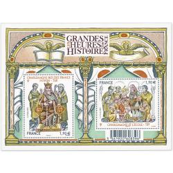 FEUILLET N°F4943 "HISTOIRE DE FR" BLOC DE TIMBRES NEUFS** DE FRANCE ANNÉE 2015