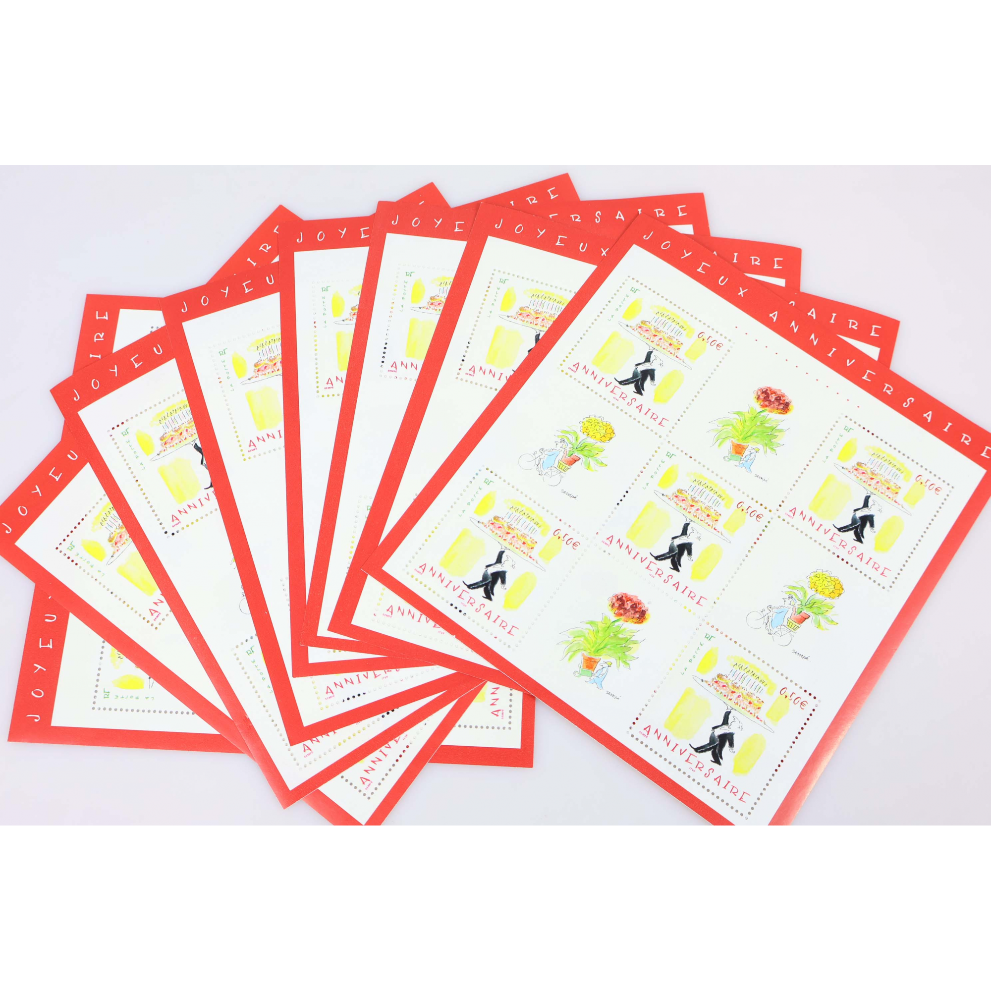 LOT 30 BLOCS N° 75 ANNIVERSAIRE - J.SEMPÉ TIMBRES NEUFS** 0.50€ X 5 FACIALE 75€
