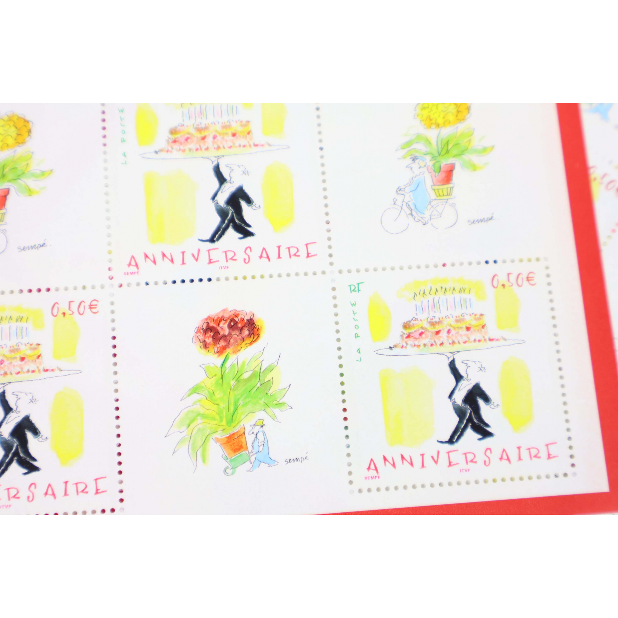 LOT 30 BLOCS N° 75 ANNIVERSAIRE - J.SEMPÉ TIMBRES NEUFS** 0.50€ X 5 FACIALE 75€