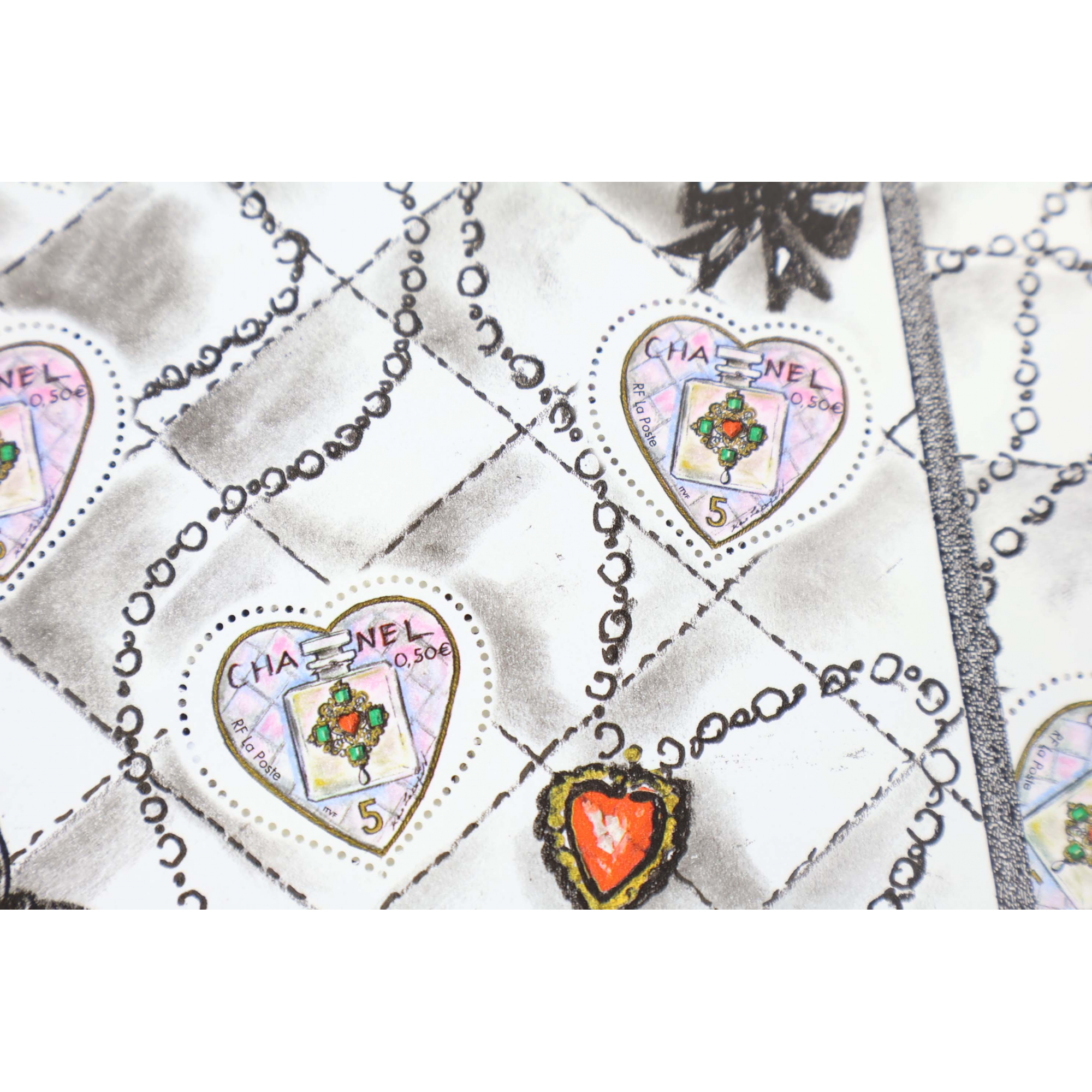 LOT 30 BLOCS N°66 COEURS CHANEL - ST VALENTIN TIMBRES NEUFS** 0.50€ X 5 VF 75€