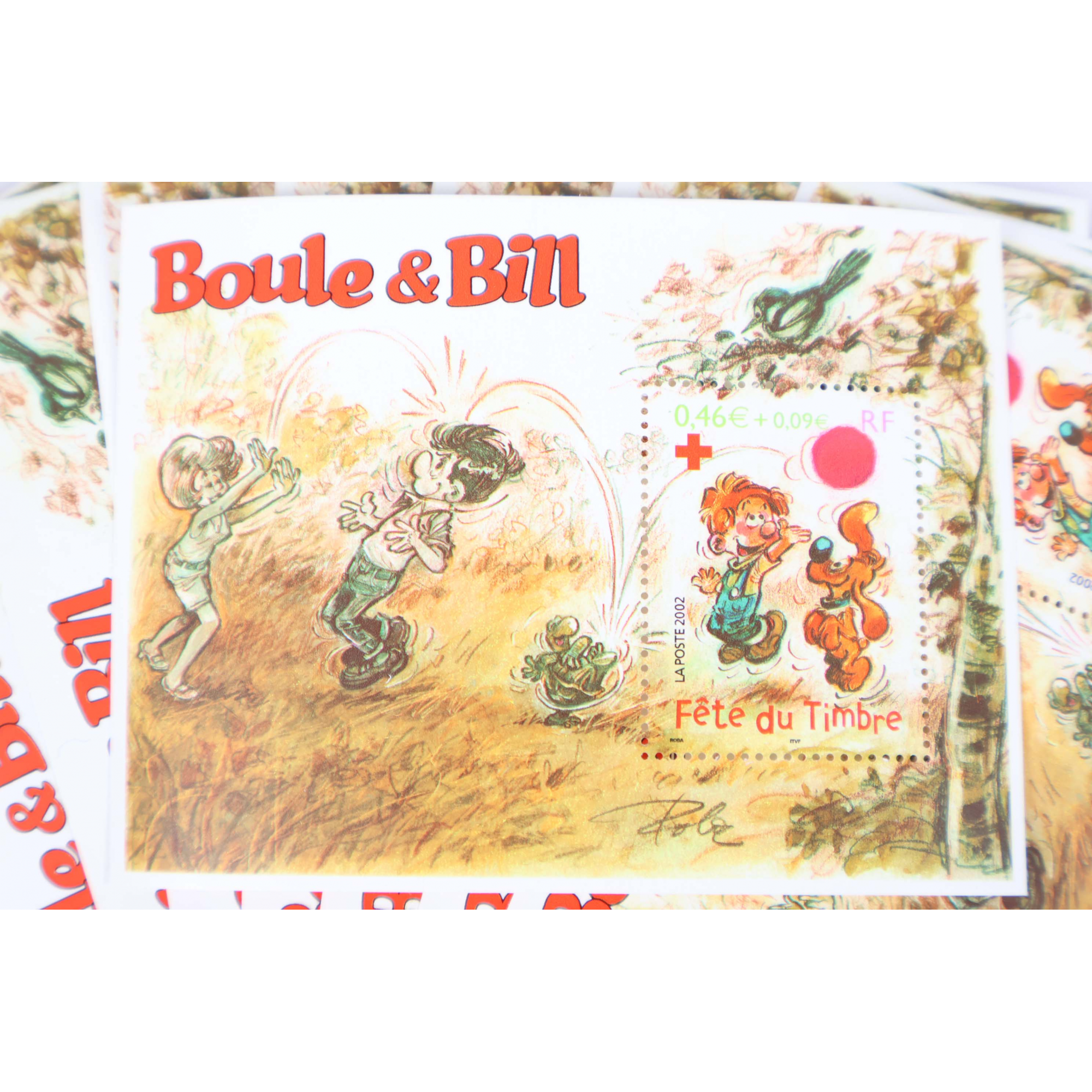 LOT 100 BLOCS N° 46 FETE DU TIMBRE - BOULE ET BILL TIMBRES NEUFS** 0.46€ VF 46€