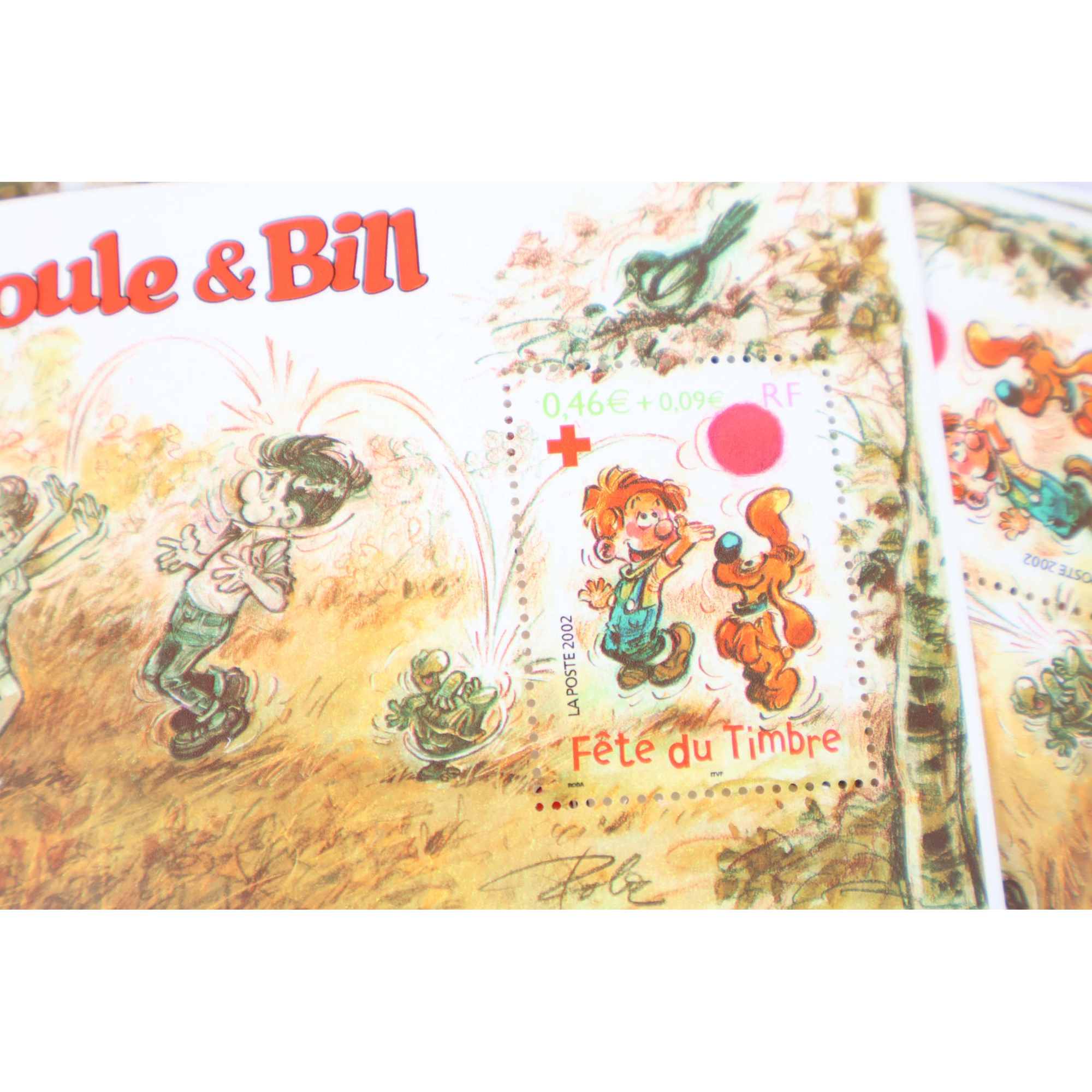 LOT 100 BLOCS N° 46 FETE DU TIMBRE - BOULE ET BILL TIMBRES NEUFS** 0.46€ VF 46€