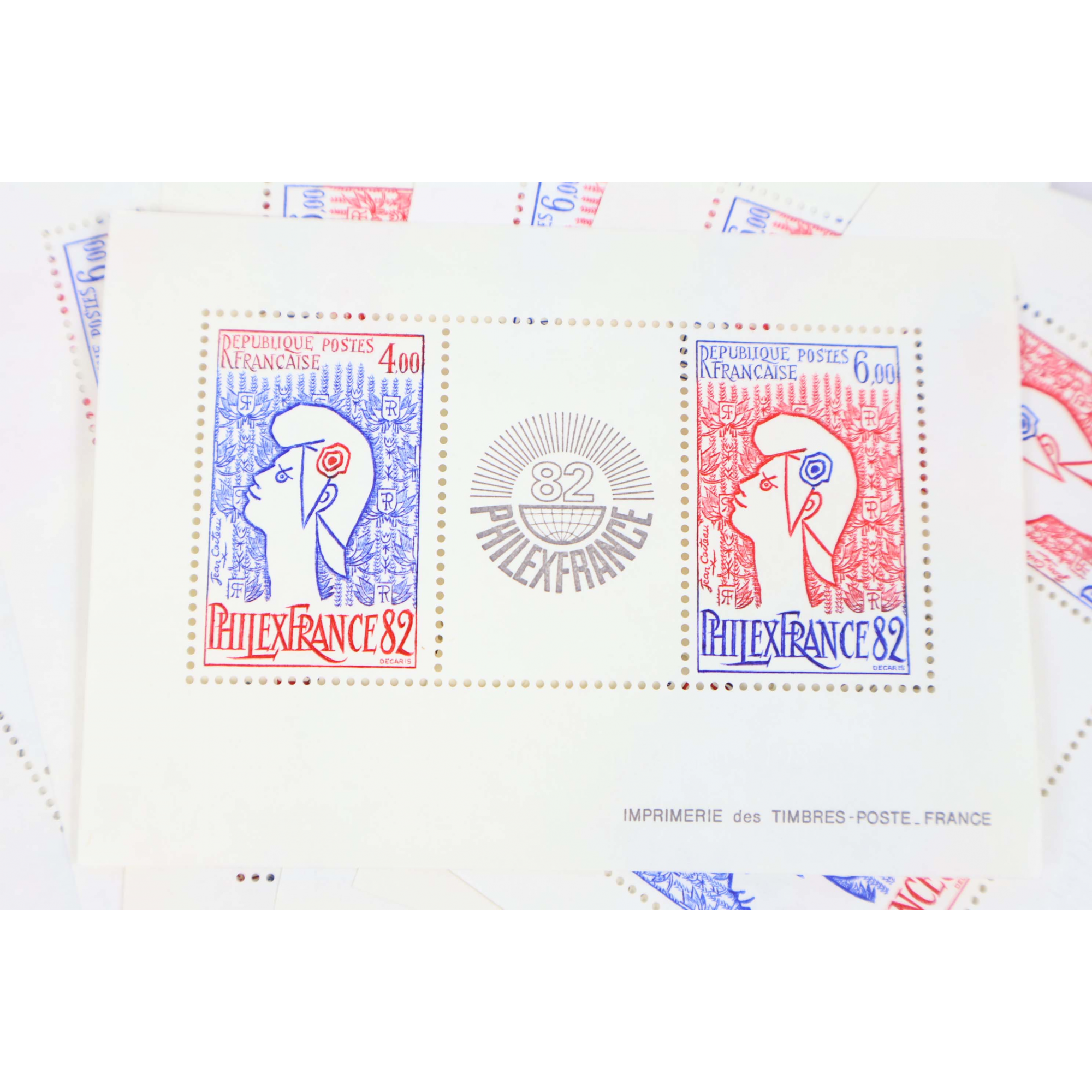 LOT 45 BLOCS N° 8 PHILEXFRANCE 82, TIMBRES NEUFS** FRANCS VALEUR FACIALE 68.60€