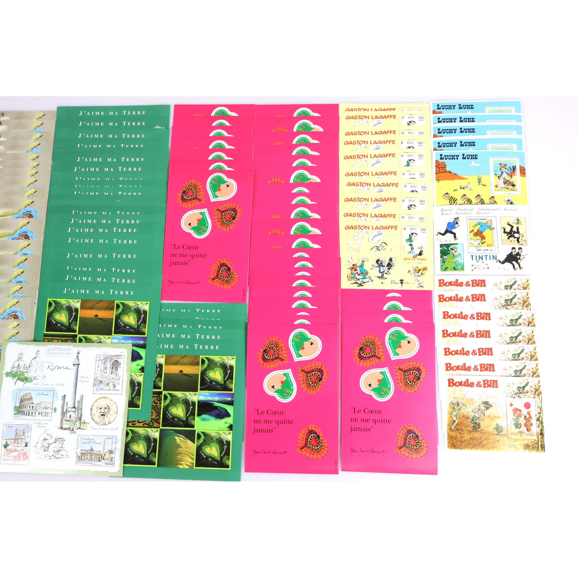 LOT IMPORTANT DE BLOCS-FEUILLETS DE FRANCE TIMBRES NEUFS** EN EUROS FACIALE 207€