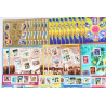 LOT IMPORTANT DE BLOCS-FEUILLETS DE FRANCE EN EUROS TIMBRES NEUFS** FACIALE 173€