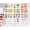 LOT DE 10 CARNETS AUTOADHÉSIFS PLIÉS DE 14 TIMBRES NEUFS À VALIDITÉ PERMANENTE