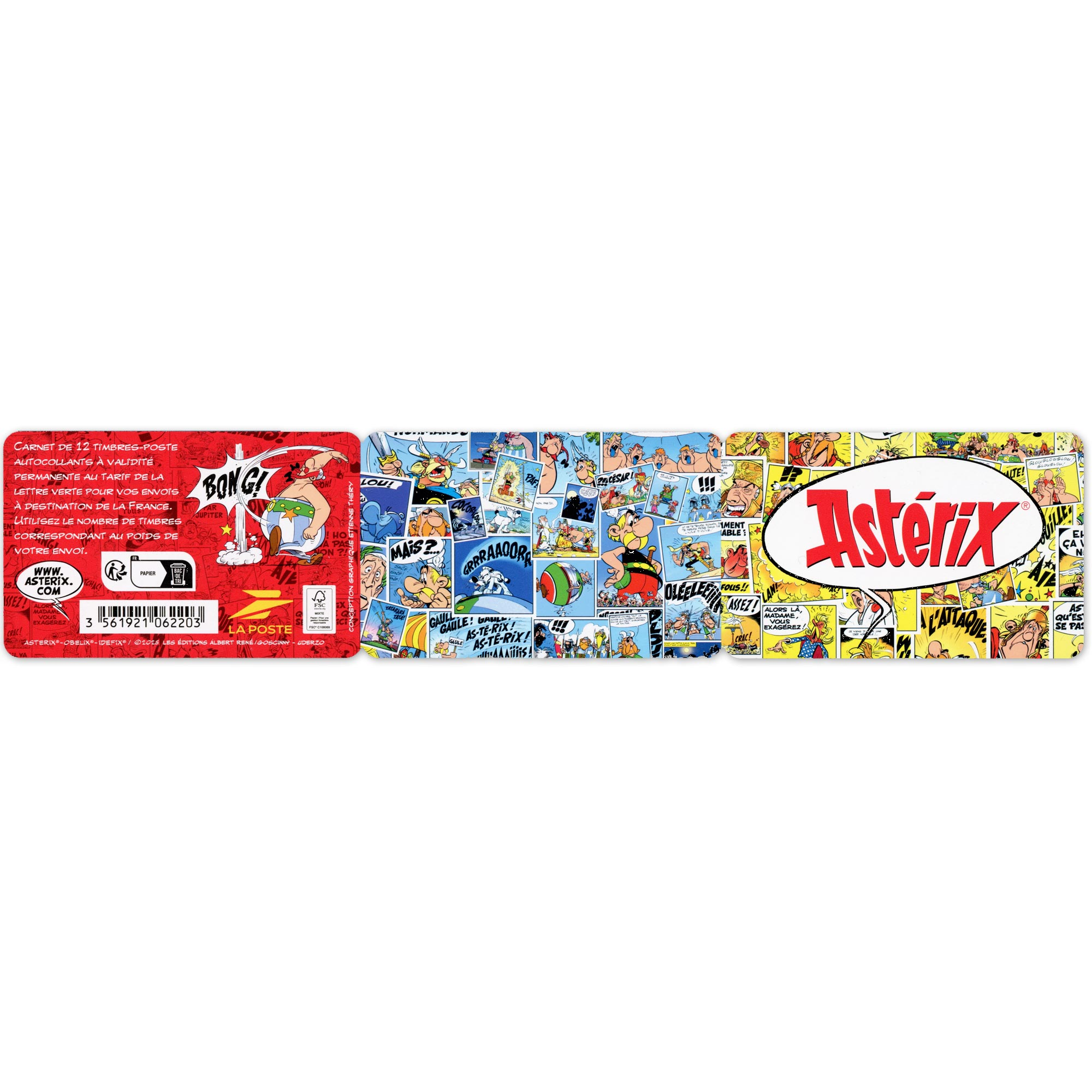 CARNET FRANCE N°BC2542, ASTÉRIX, TIMBRES 20G POUR AFFRANCHIR 12 LETTRES