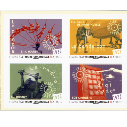 CARNET FRANCE BC2588, INVENTIONS FR , TIMBRES 20G POUR AFFRANCHIR 12 LETTRES