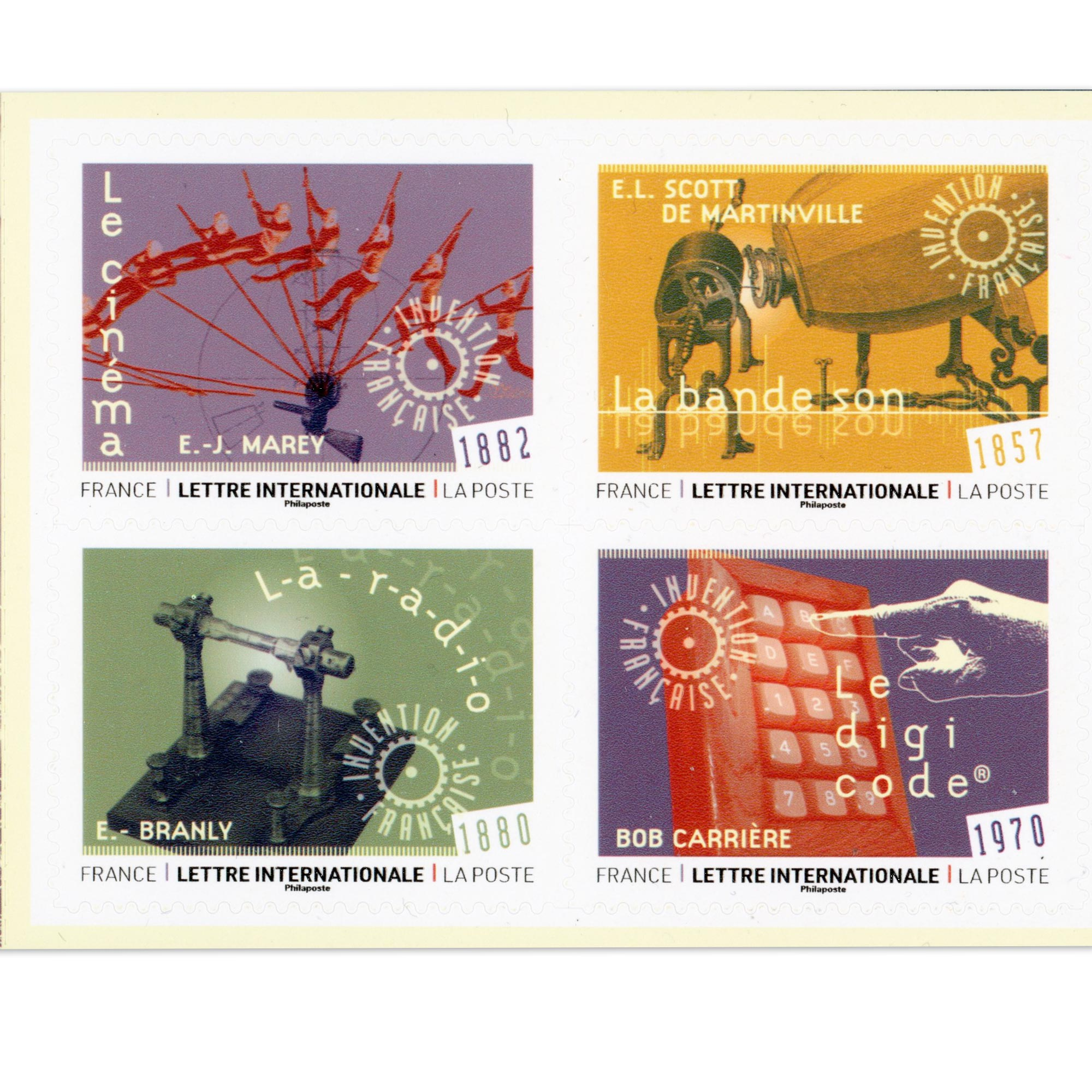 CARNET FRANCE N°BC2588, INVENTIONS FR , TIMBRES 20G POUR AFFRANCHIR 12 LETTRES