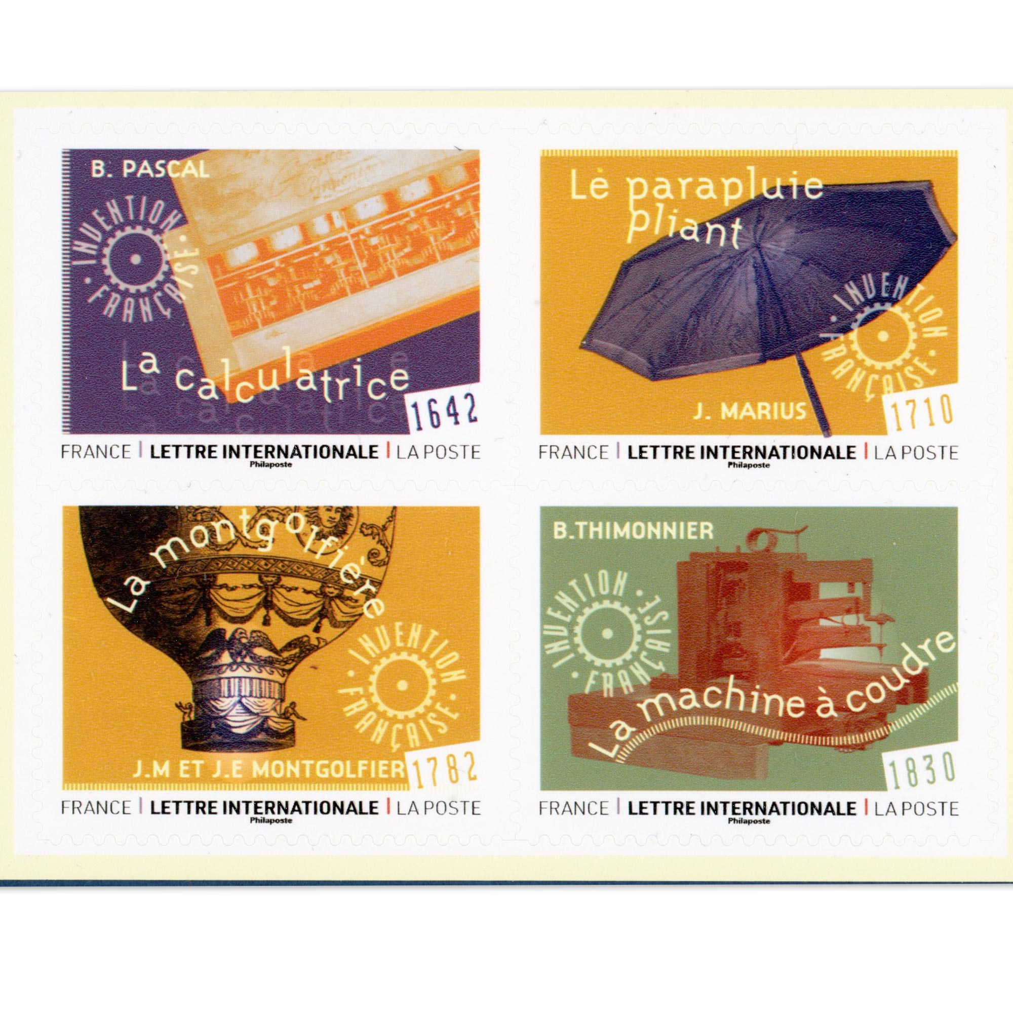 CARNET FRANCE N°BC2588, INVENTIONS FR , TIMBRES 20G POUR AFFRANCHIR 12 LETTRES