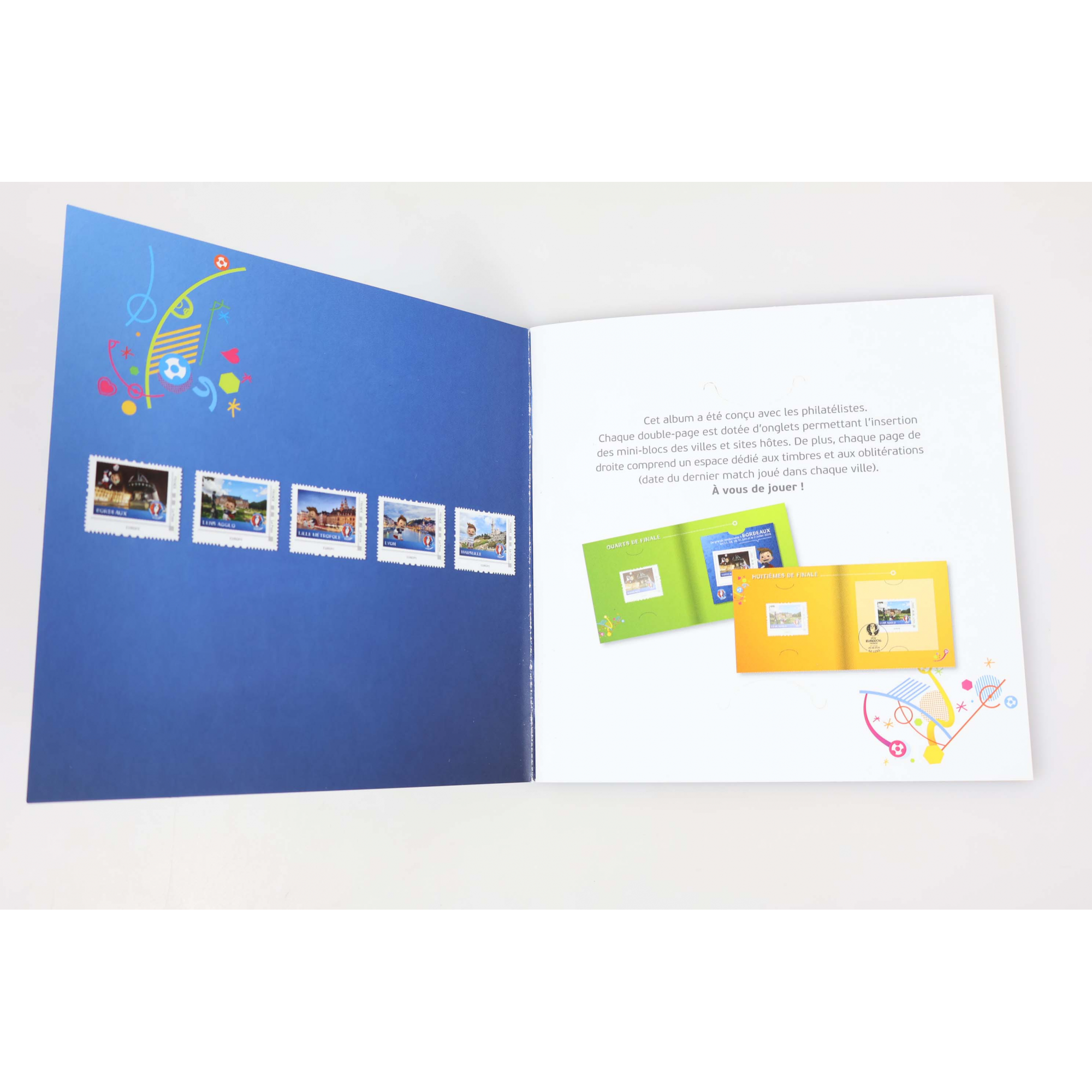 LIVRET DES VILLES ET SITES HOTES DE L'UEFA EURO 2016, 10 COLLECTORS AUTOADHÉSIFS