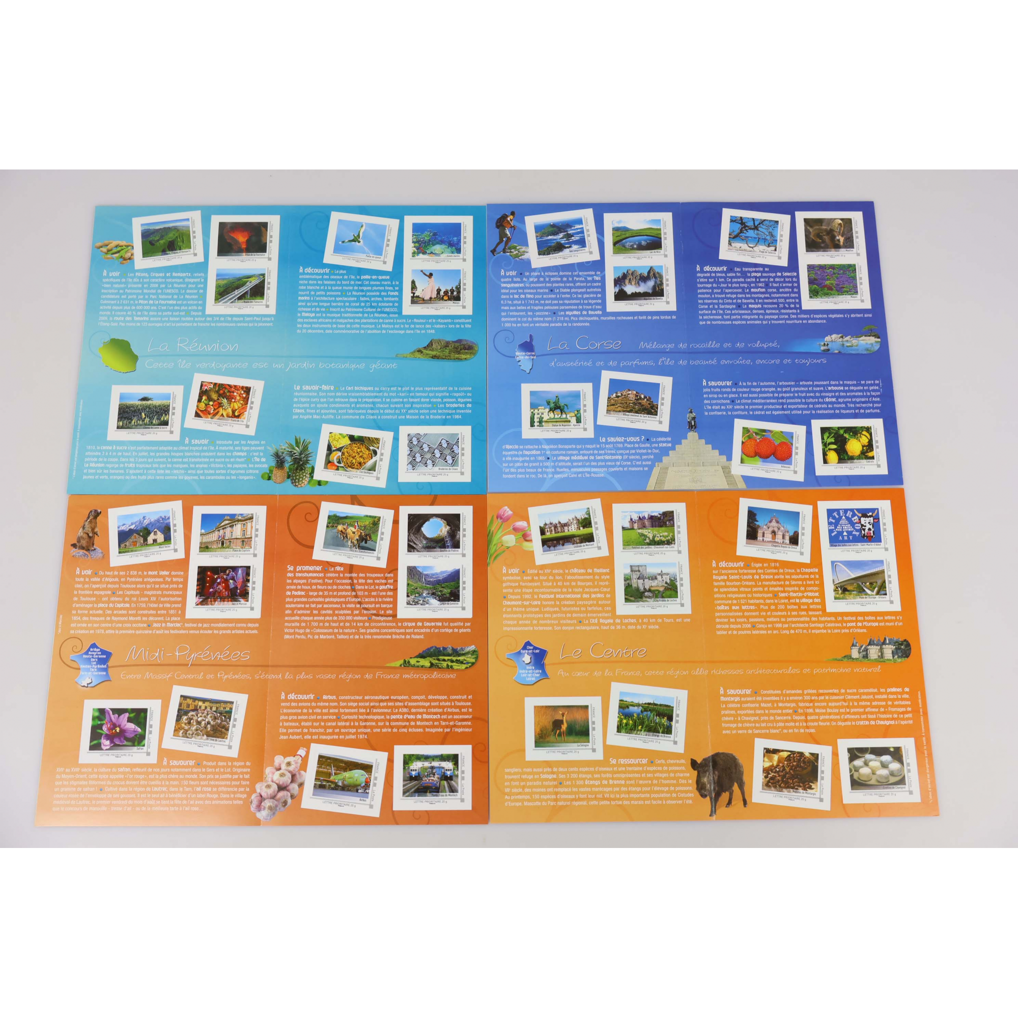 LOT DE 39 COLLECTORS DE FRANCE "LA FRANCE COMME J'AIME" 300 TIMBRES 20g