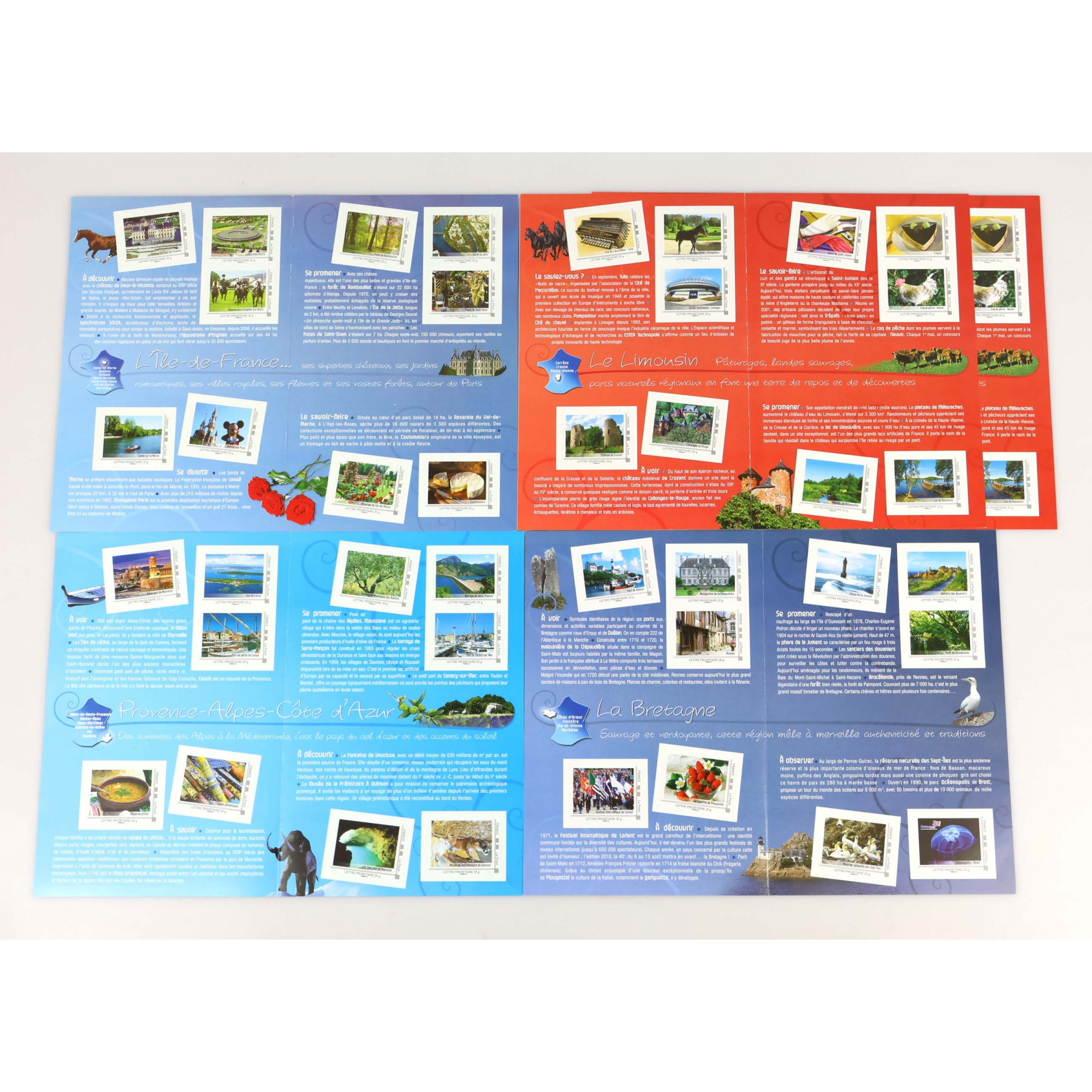 LOT DE 39 COLLECTORS DE FRANCE "LA FRANCE COMME J'AIME" 300 TIMBRES 20g