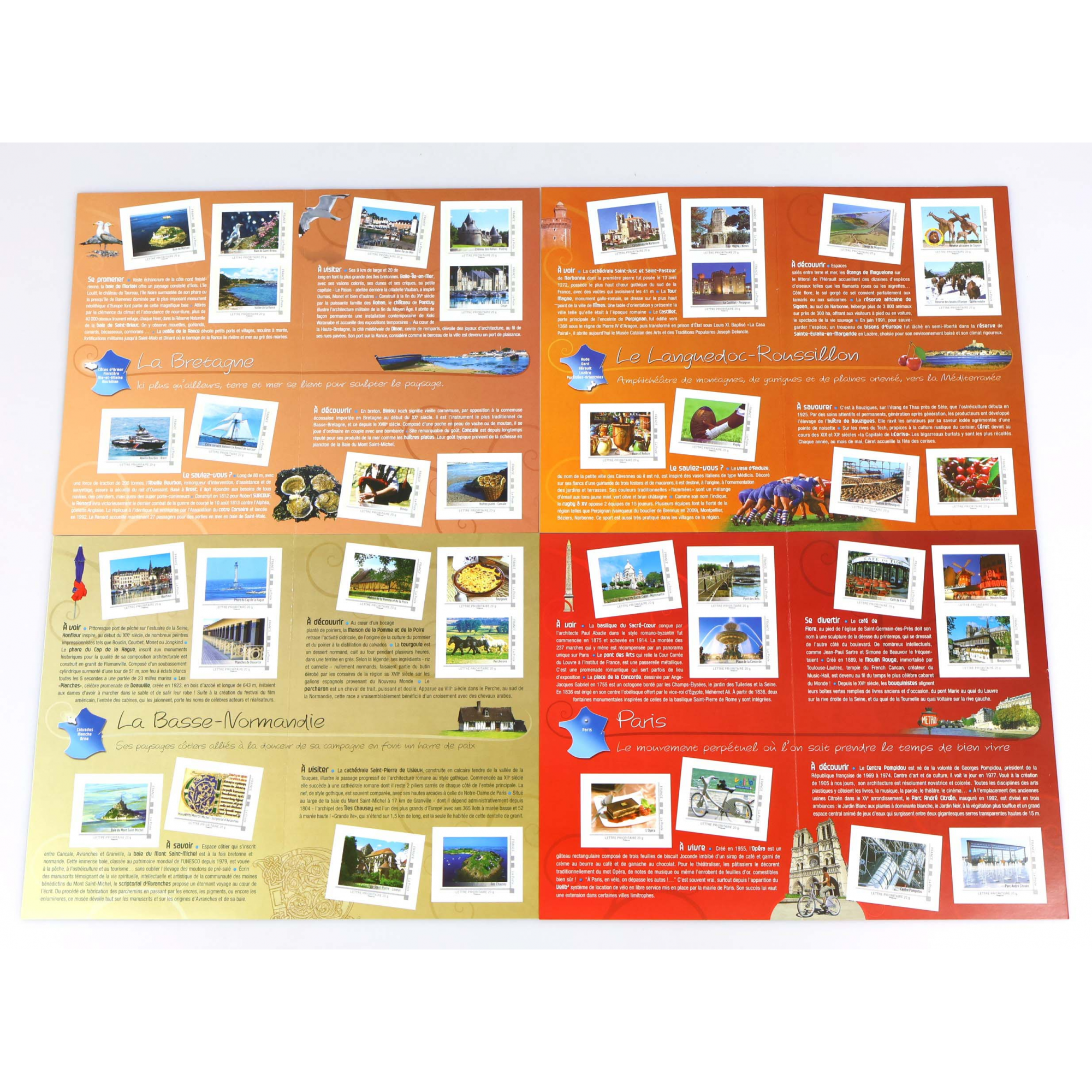LOT DE 39 COLLECTORS DE FRANCE "LA FRANCE COMME J'AIME" 300 TIMBRES 20g
