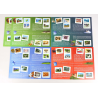 LOT DE 39 COLLECTORS DE FRANCE "LA FRANCE COMME J'AIME" 300 TIMBRES 20g