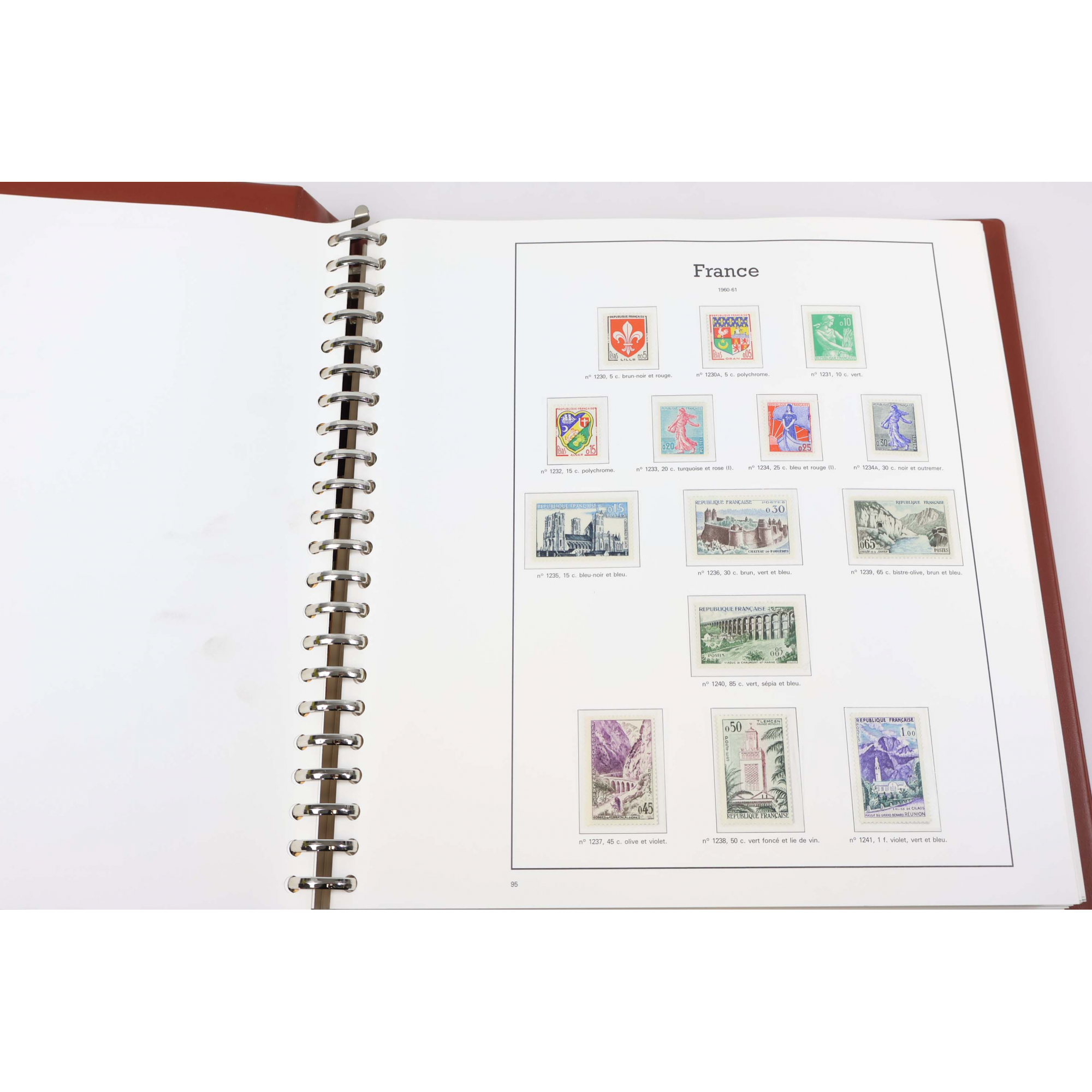 COLLECTION DE FRANCE DE 1960 À 1978 COMPLET TIMBRES NEUFS** CLASSEUR LUXE Y&T