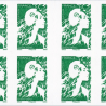 CARNET FRANCE ANNÉE 2025 MARIANNE VERTE DE BALEZ 12 TIMBRES POUR AFFRANCHIR 20g