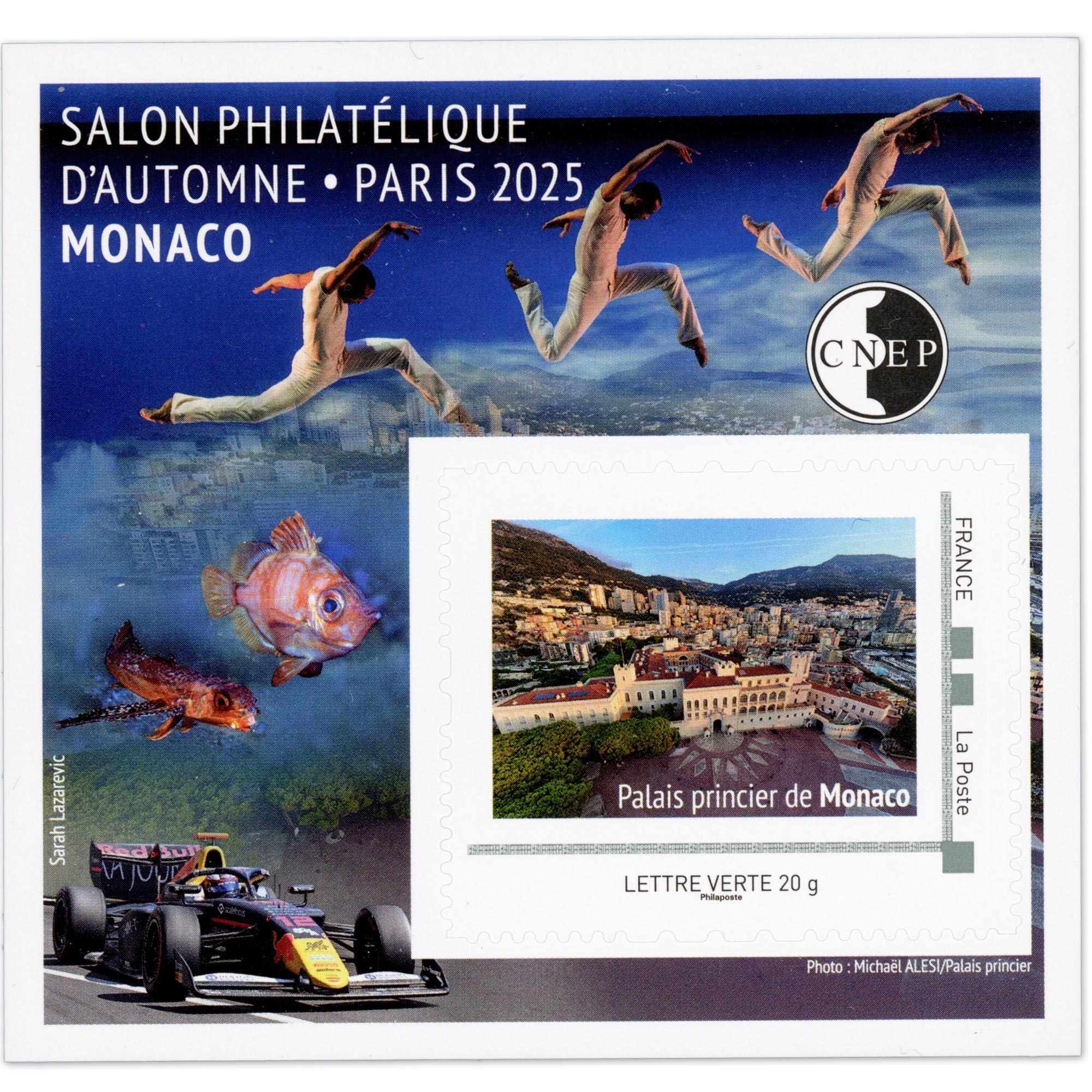 BLOC CNEP "PARIS 2025 SALON PHILATELIQUE D'AUTOMNE - MONACO" AUTOADHÉSIF, NEUF