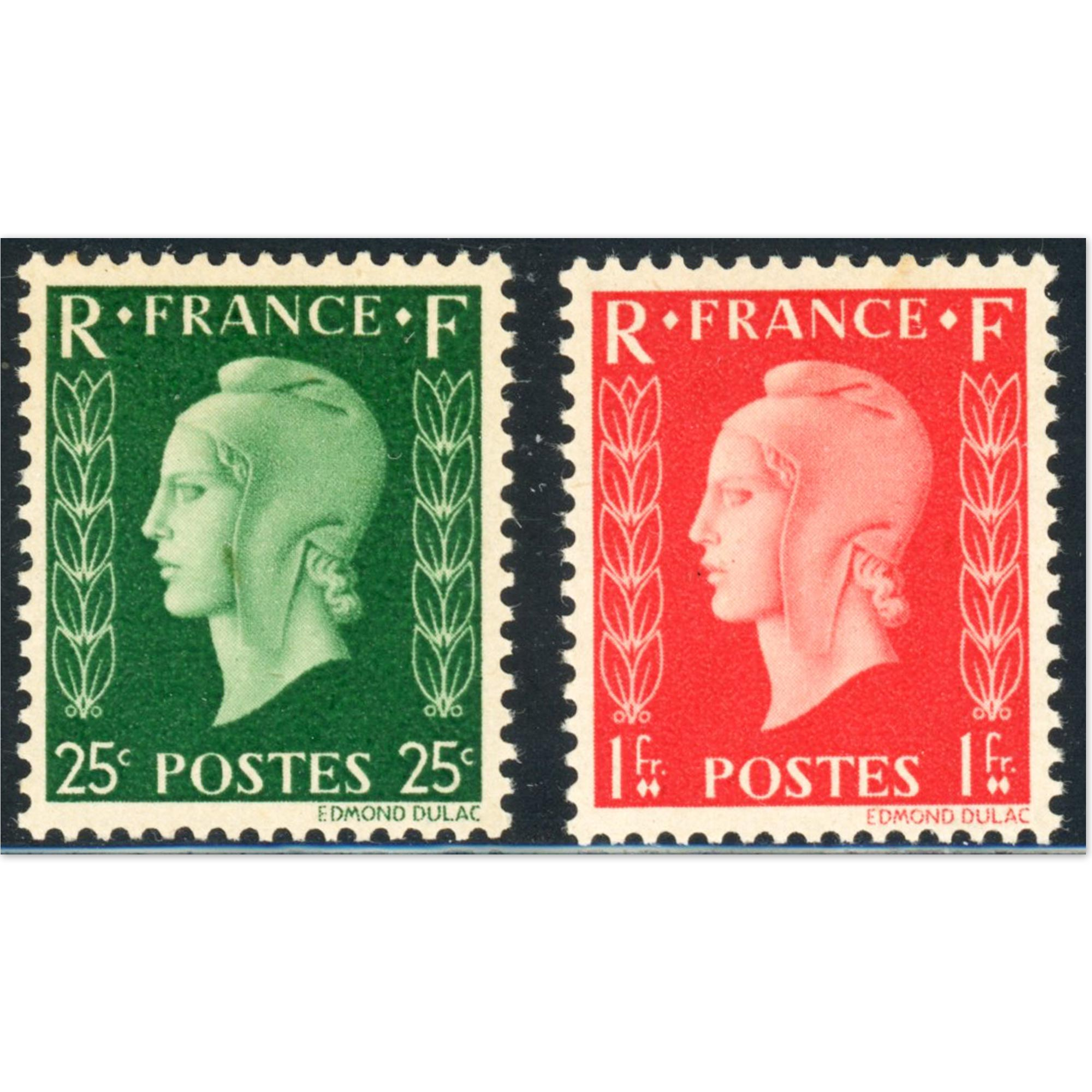 MARIANNE DE DULAC N°701A/701B NON ÉMIS TIMBRES FRANCE NEUFS COTE 550€