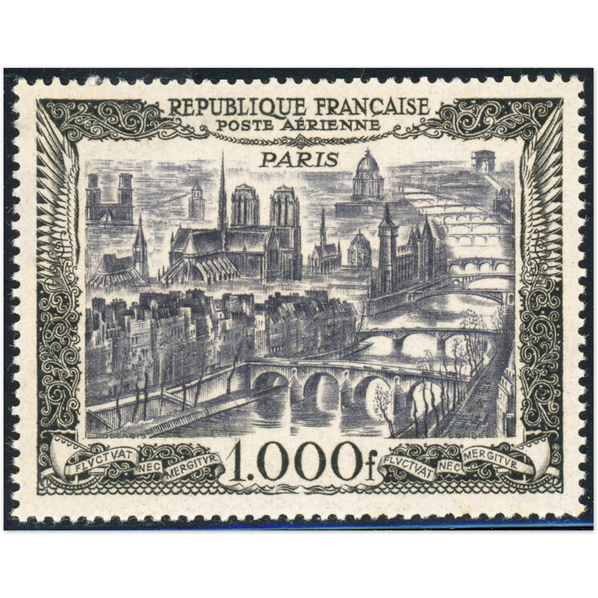 POSTE AÉRIENNE N°29 TIMBRE DE FRANCE NEUF** VUE DE PARIS COTE 165€ ANNEE 1950