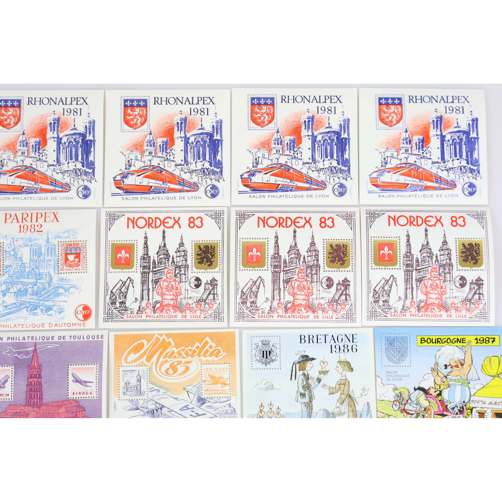 LOT DE BLOCS CNEP FRANCE N° 1 A 17 SANS N°14 ET 15, TIMBRES NEUFS** COTE 889€