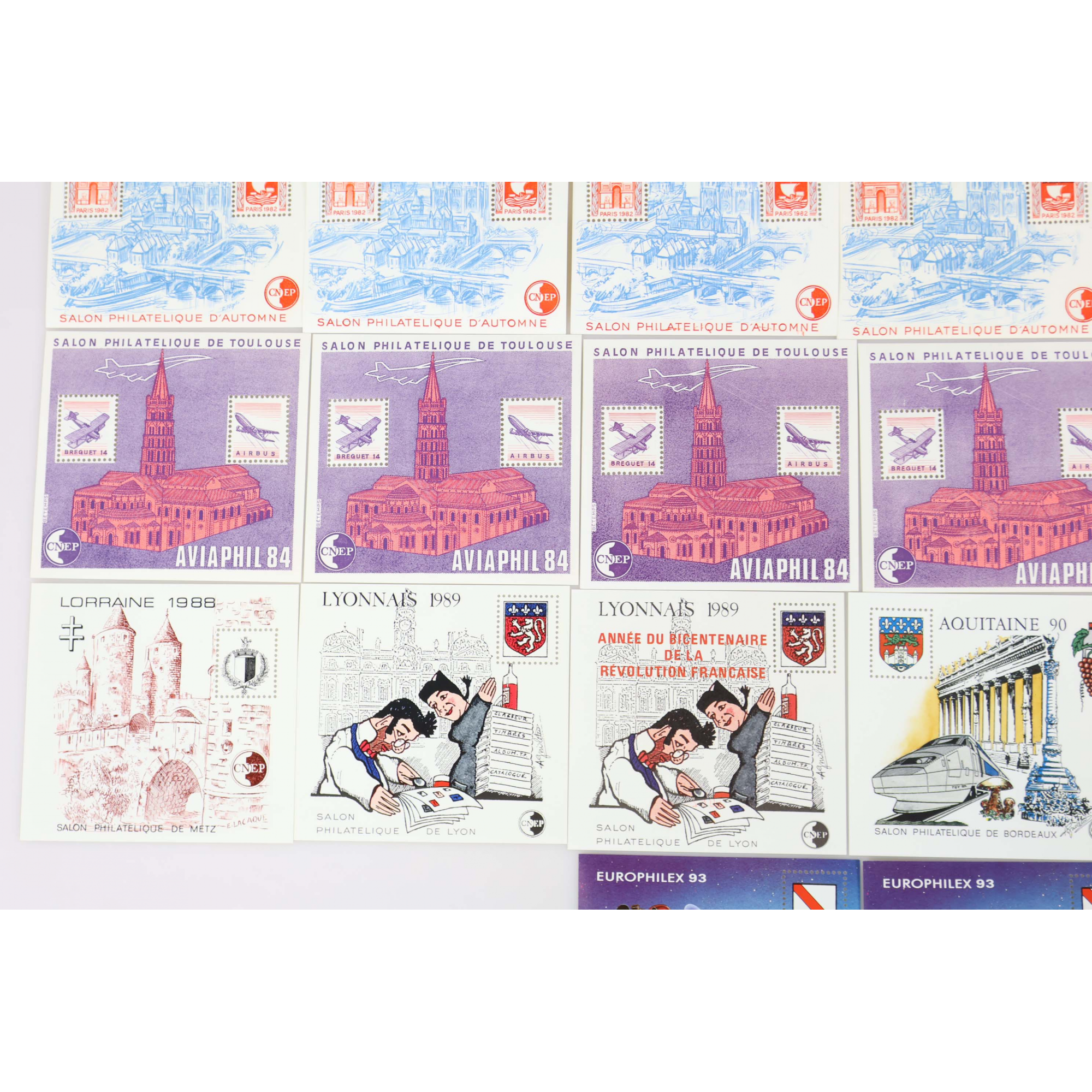 LOT DE BLOCS CNEP FRANCE N° 1 A 17 SANS N°14 ET 15, TIMBRES NEUFS** COTE 889€