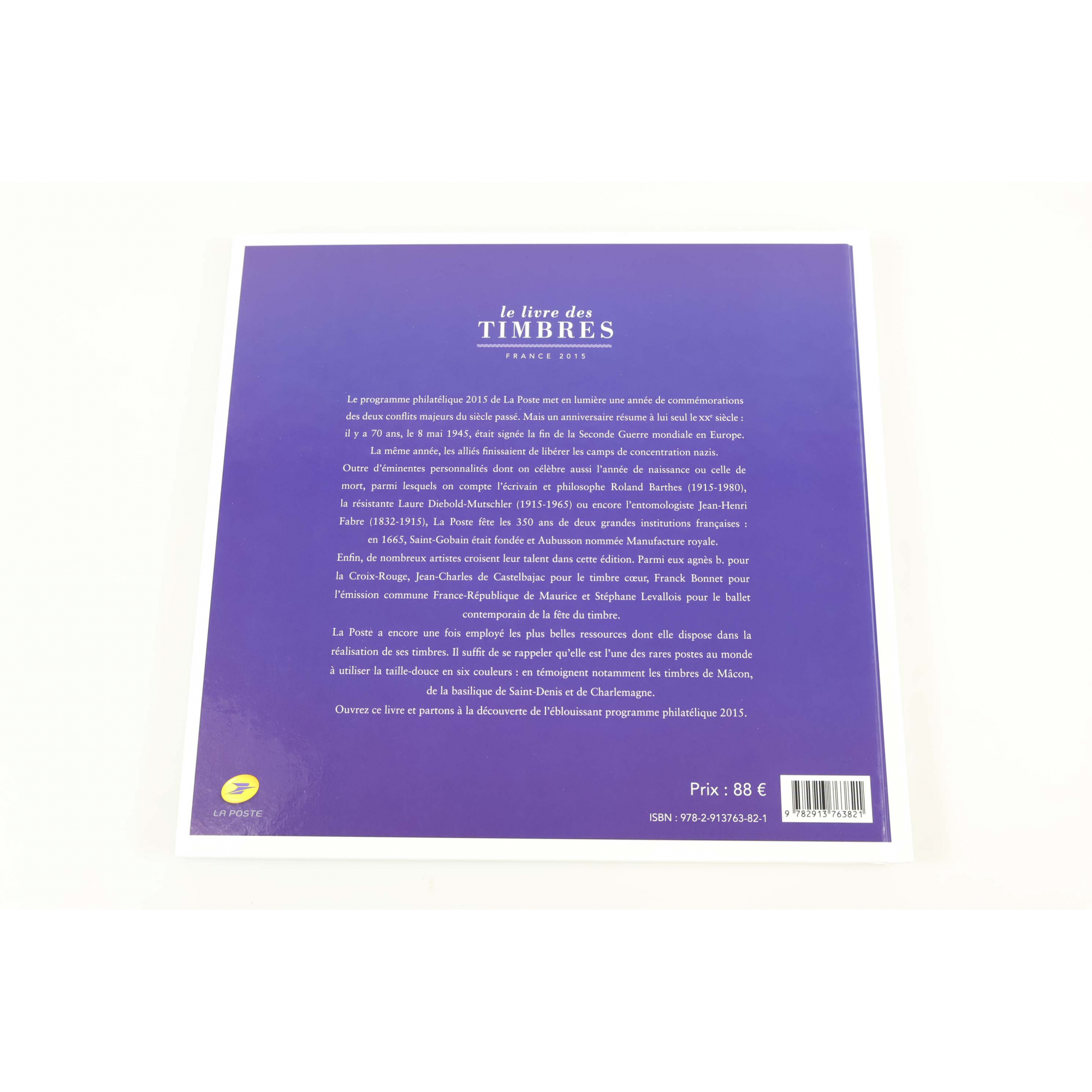 LE LIVRE DES TIMBRES FRANCE ANNÉE 2015 COMPLET, TIMBRES NEUFS**