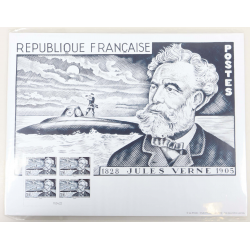 AFFICHE DE JULES VERNE DE L'ANNÉE 2022 TIMBRES NEUFS DE FRANCE** RARE