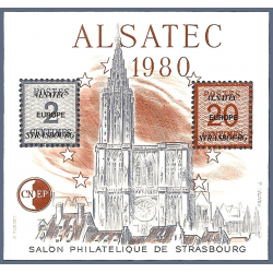 BLOC CNEP N°1 "ALSATEC 1980" FRANCE TIMBRES NEUFS** "SALON DE STRASBOURG"