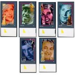FRANCE NON DENTELÉS TIMBRES N°2897 À 2902 NEUFS** AVEC BORDS DE FEUILLE LUXE