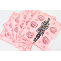 LOT 25 BLOCS N° 80 COEURS CACHAREL TIMBRES NEUFS** 0.53€ X 5 FACIALE 66.25€